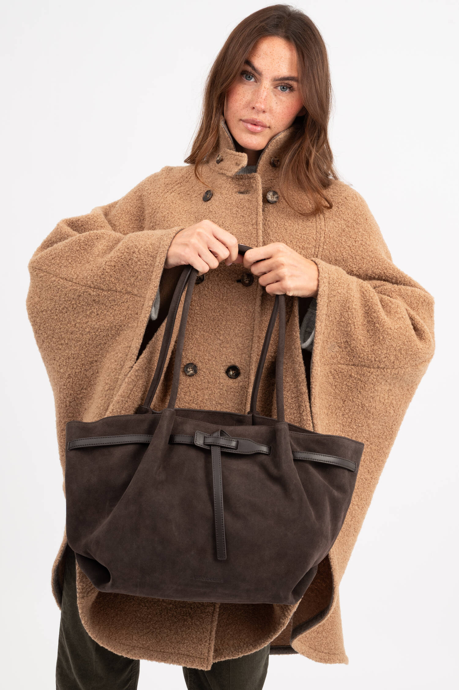 Suede Shopper BONNIE in Braun/Rosa Suede Shopper BONNIE in Braun/Rosa