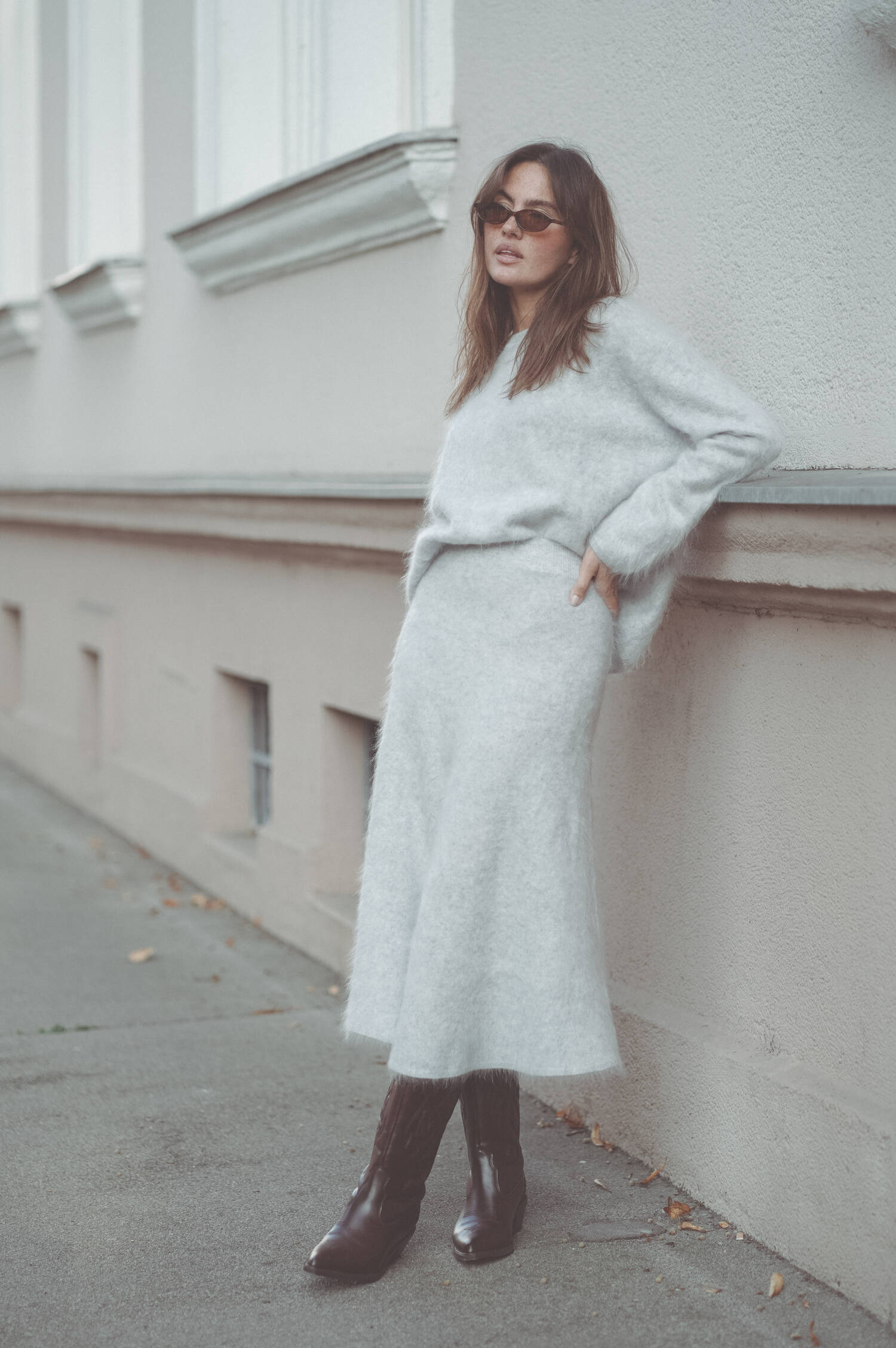 Brushed Cashmere Rock in Hellgrau Brushed Cashmere Rock in Hellgrau