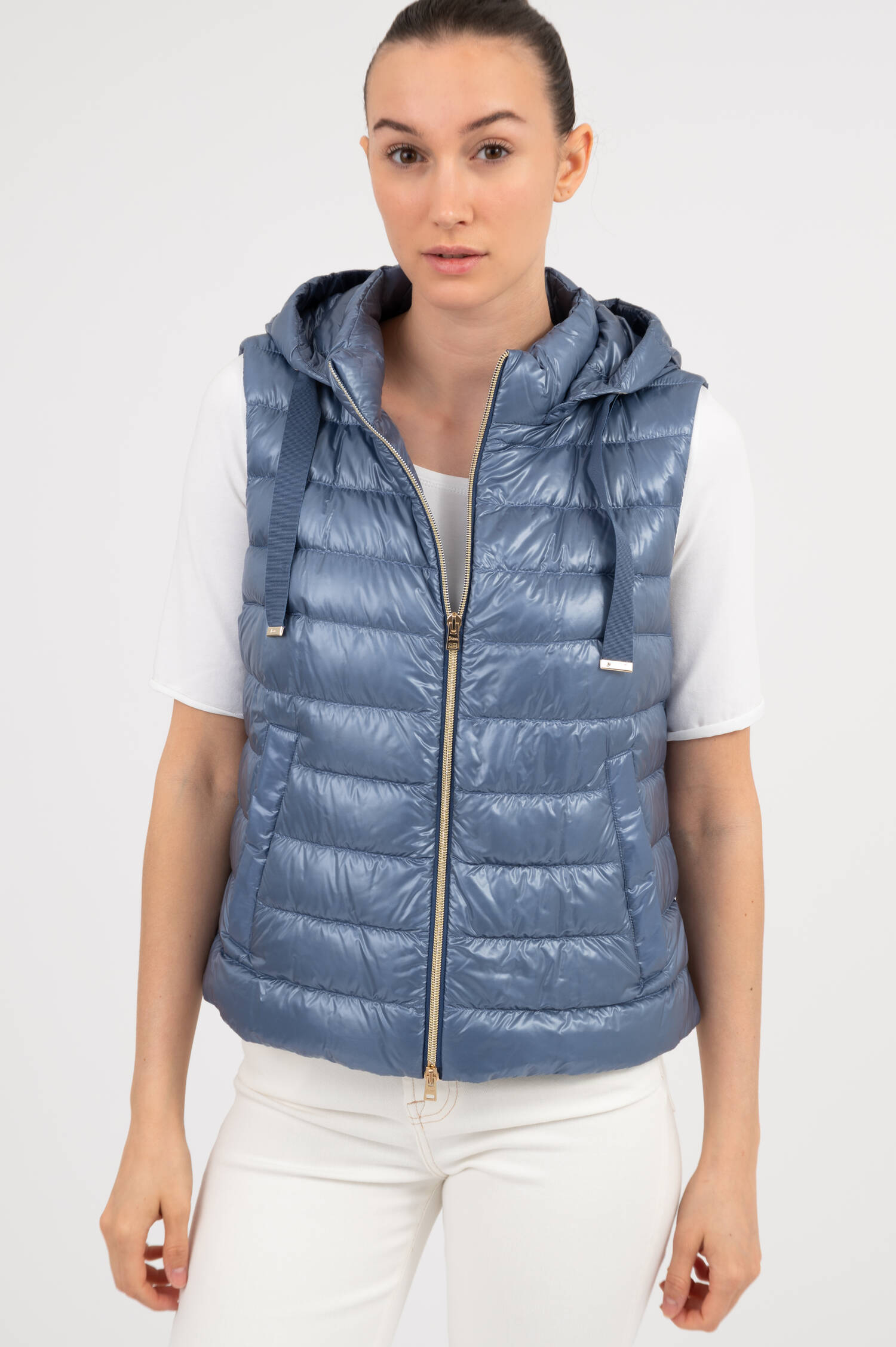 Daunengilet in Azzurroblau