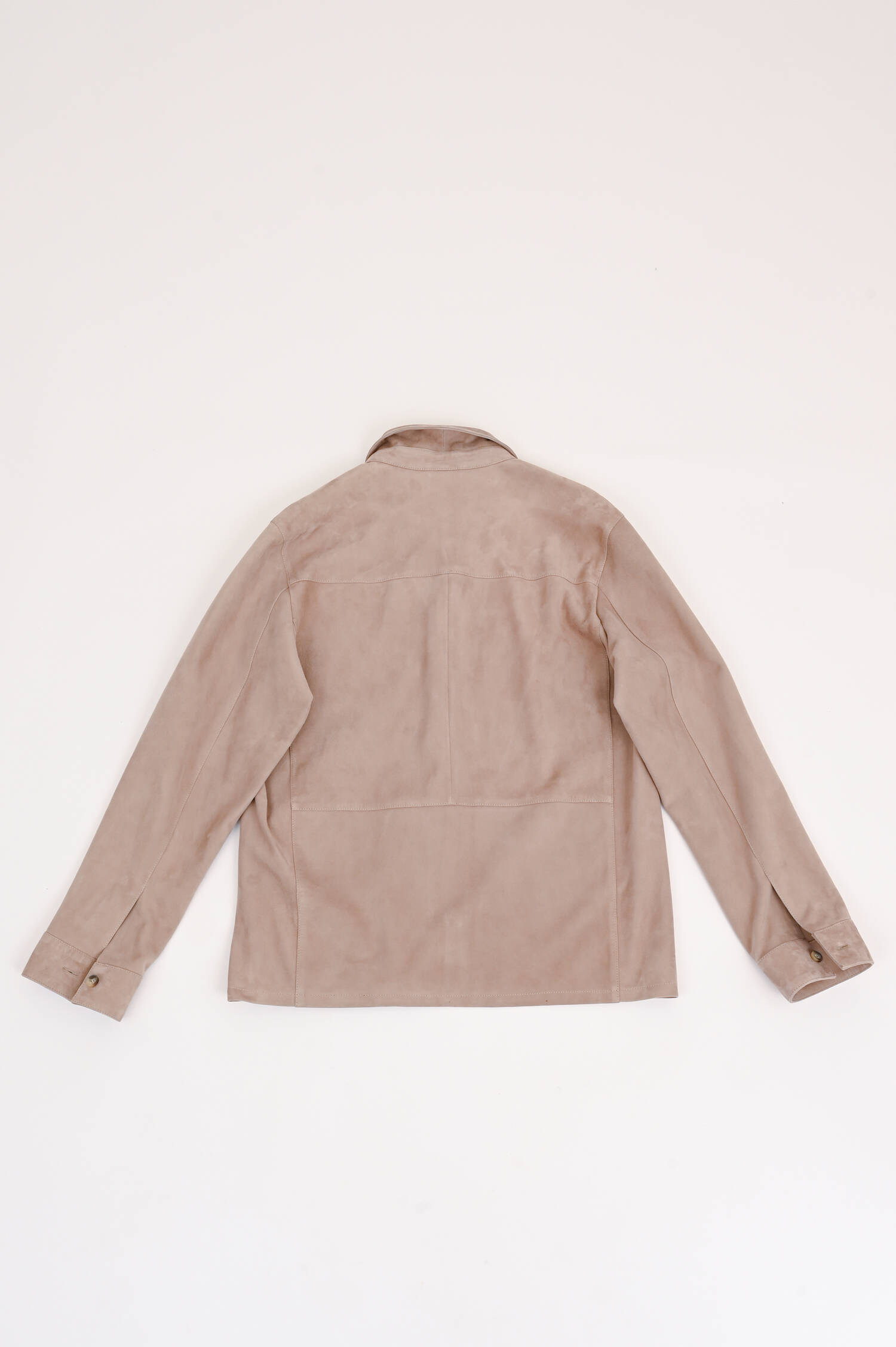 Leder-Overjacket DEX in hellem Taupe Leder-Overjacket DEX in hellem Taupe