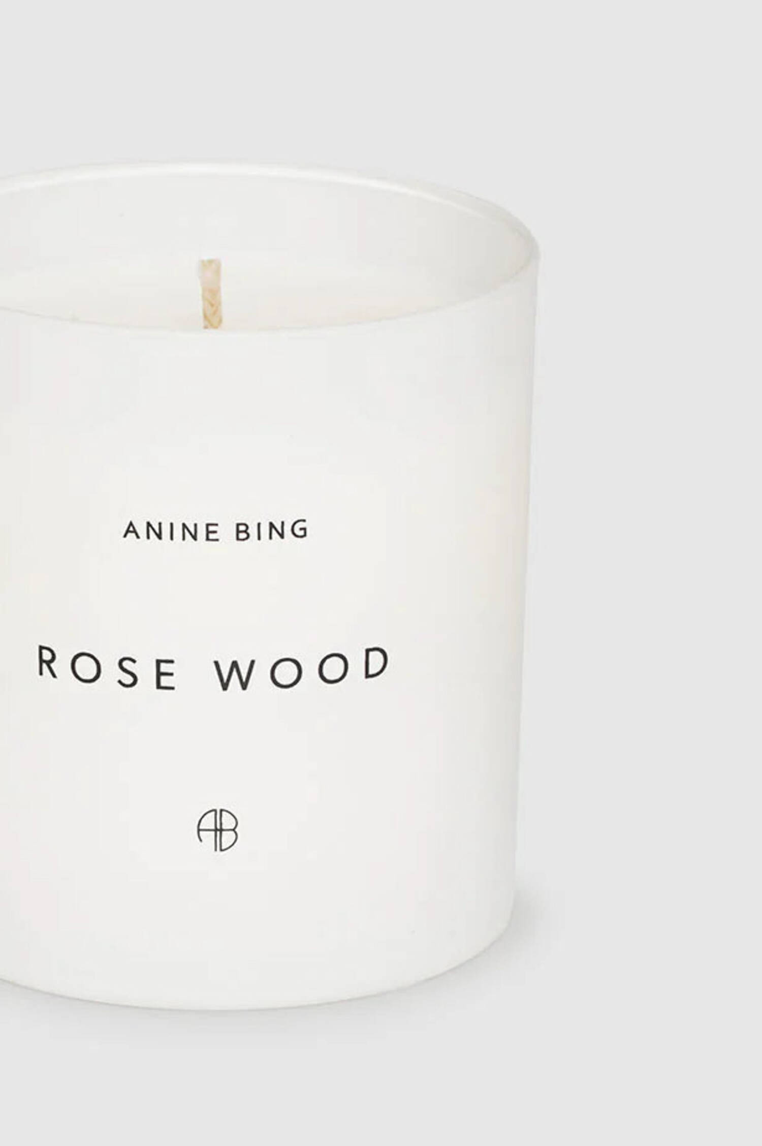 Duftkerze ROSE WOOD in Weiß