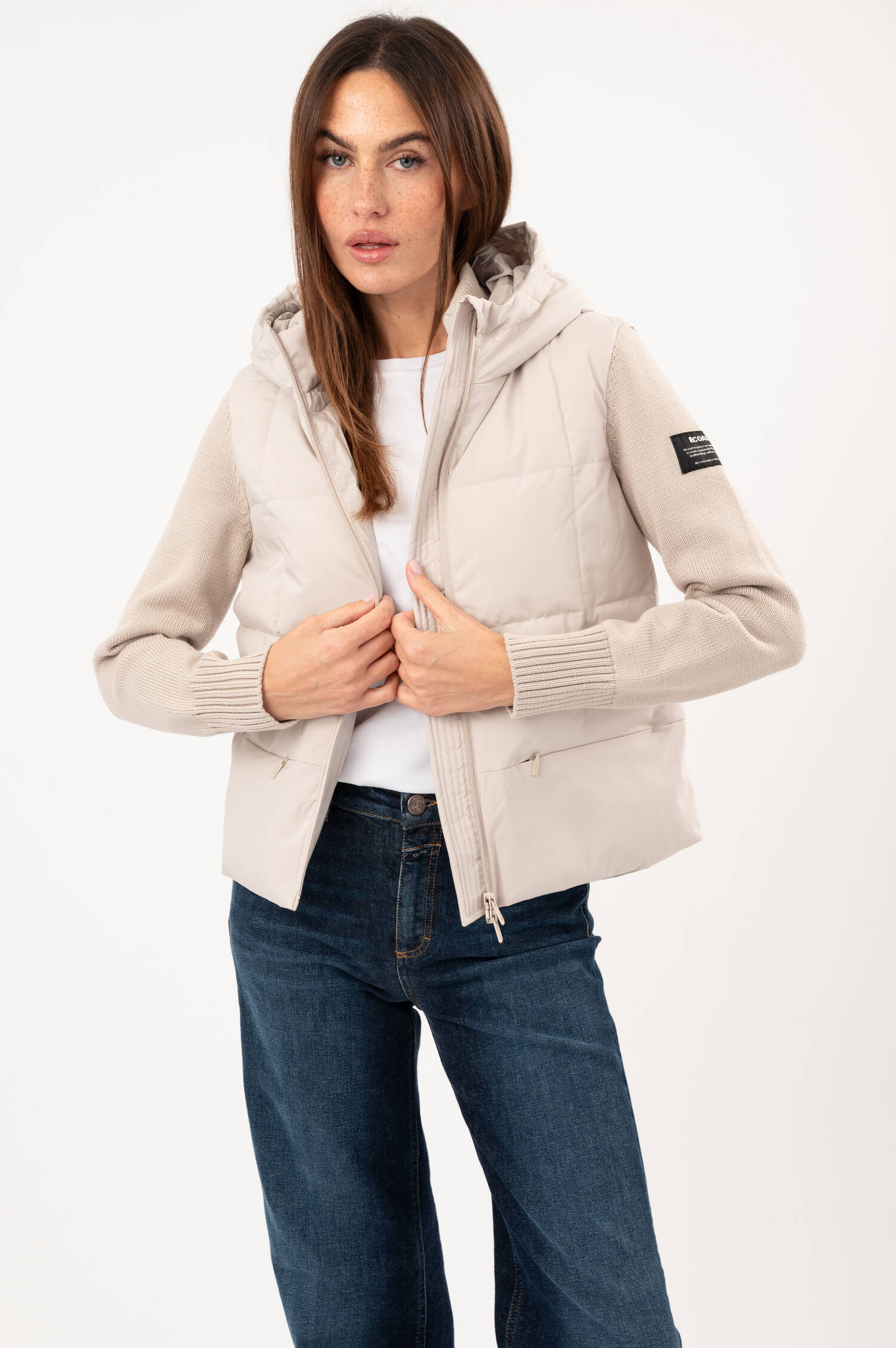 Hybridjacke DENI in Beige