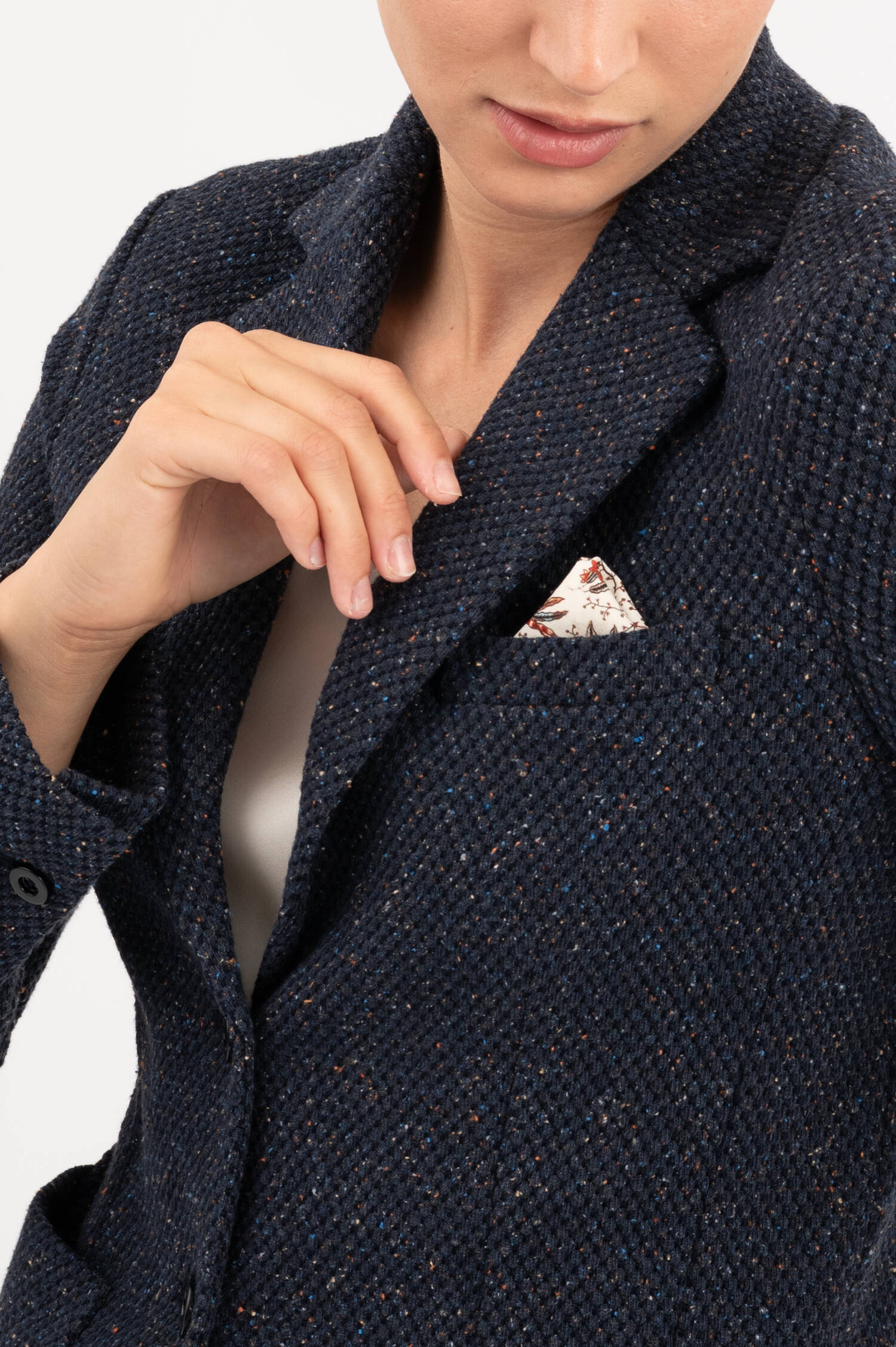 Taillierter Blazer in Dunkelblau