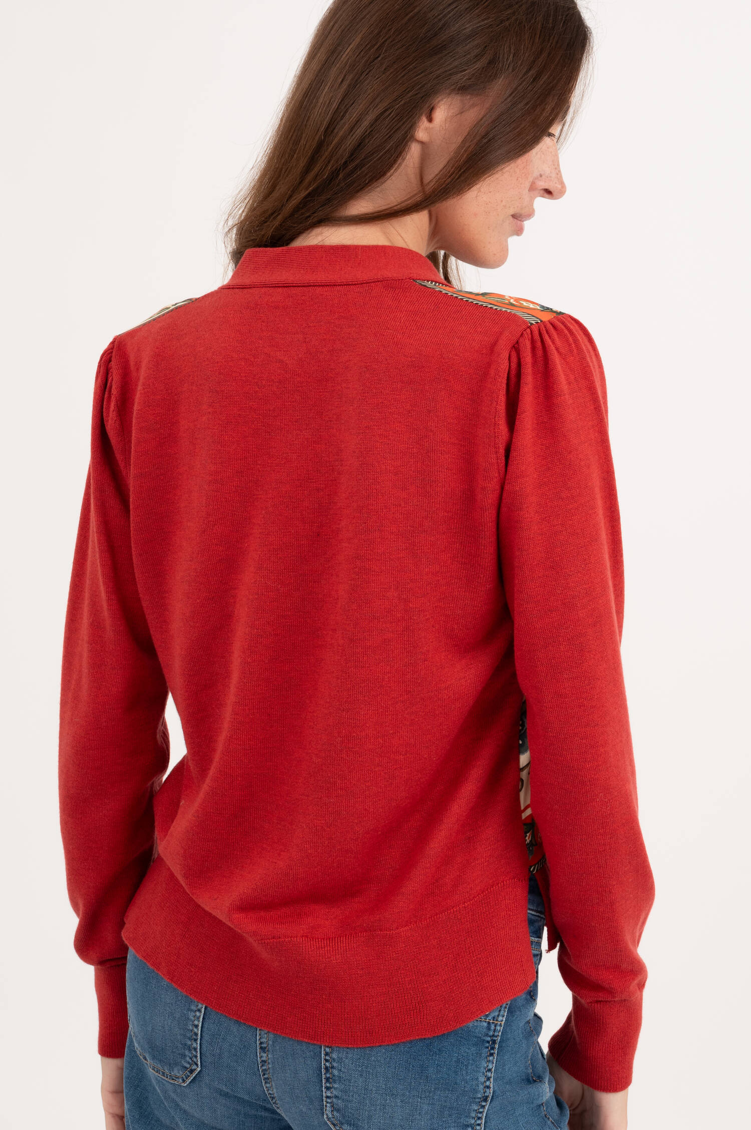 Strickweste in Rot Strickweste in Rot