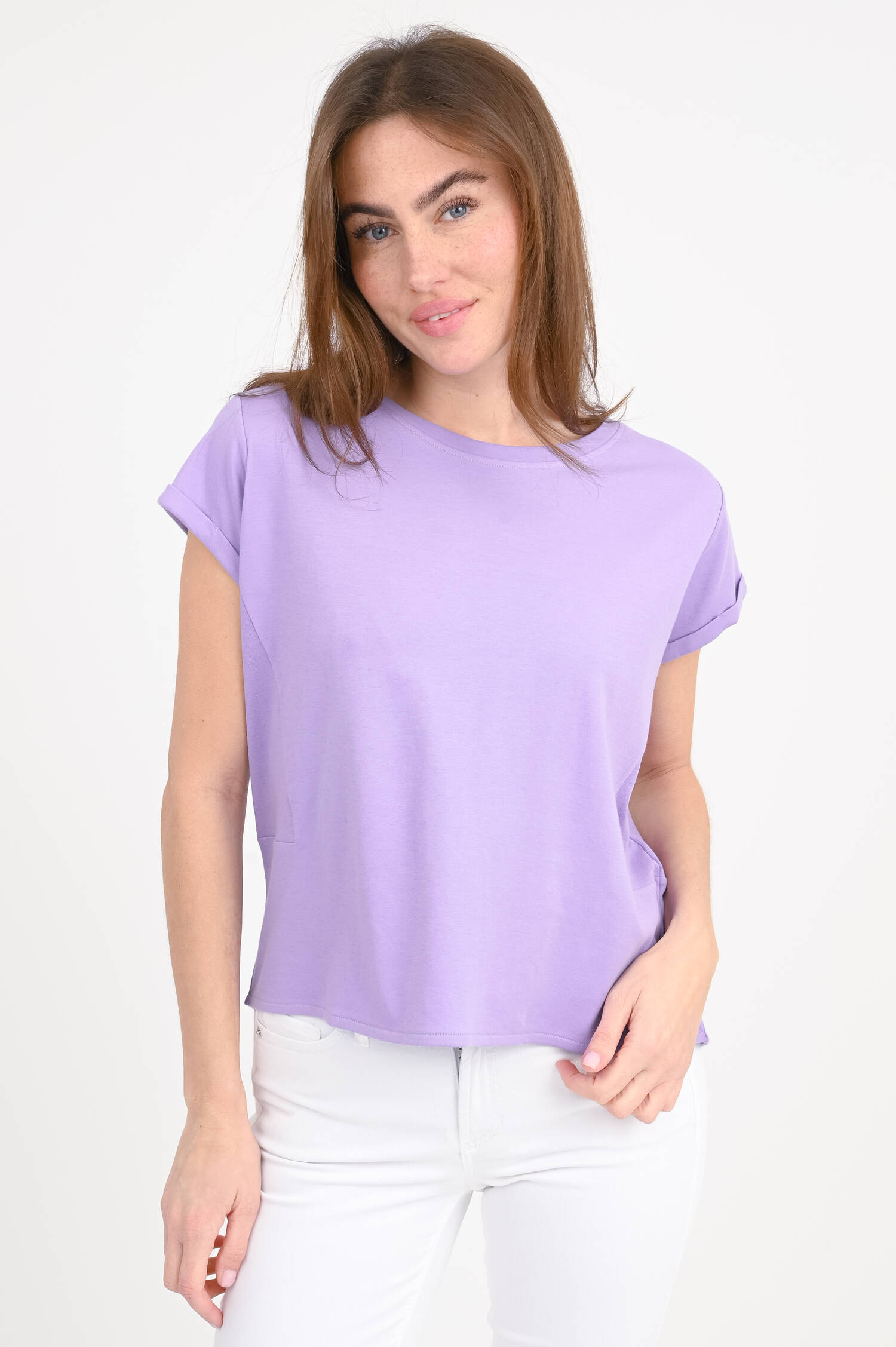 Baumwoll-Shirt LILY in Lavendel