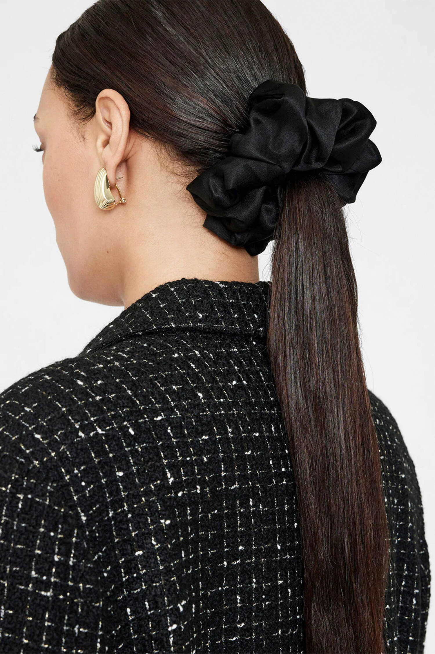 Doppelpack Scrunchies PEARL in Ivory/Schwarz