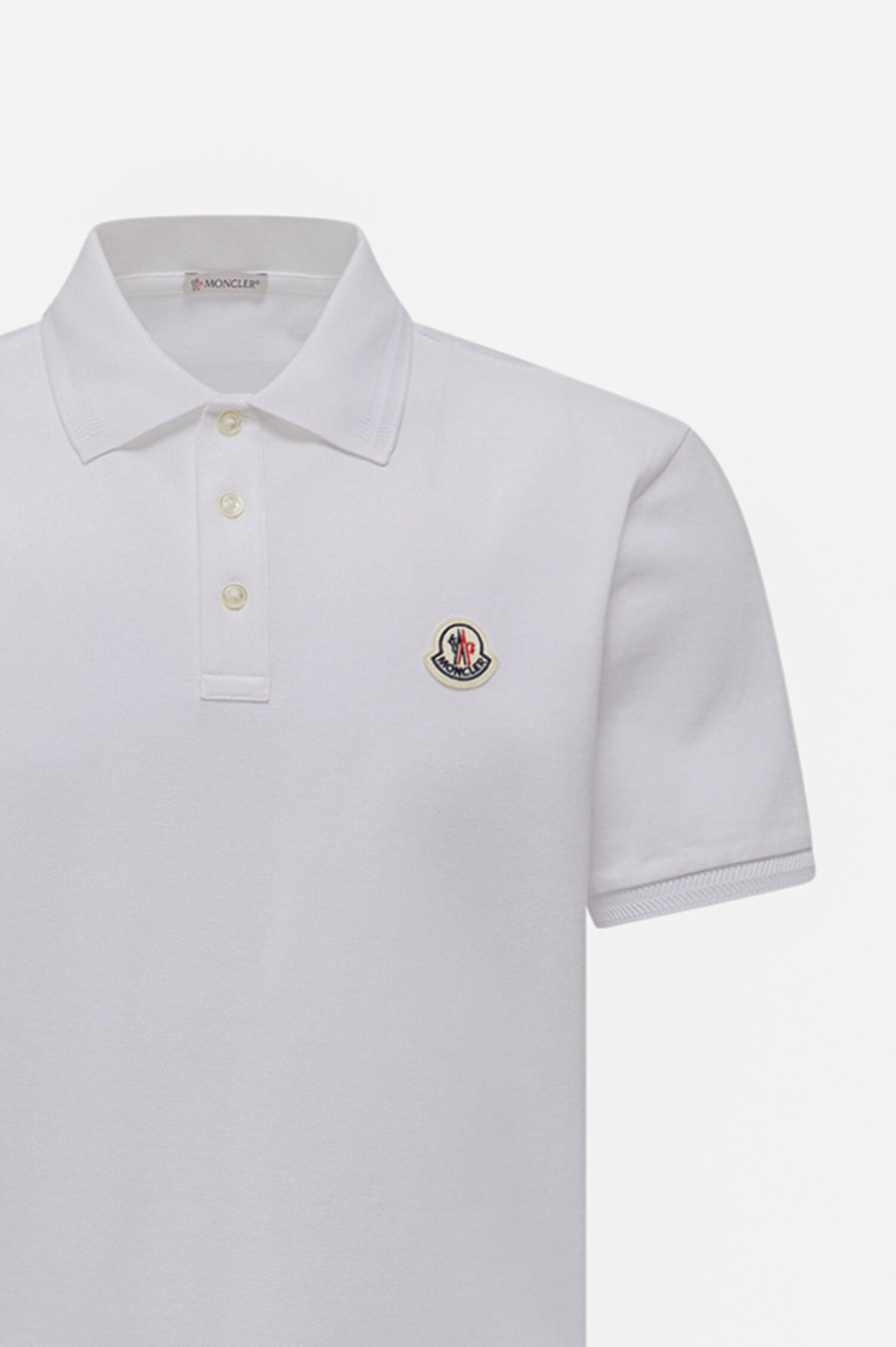 Poloshirt mit Kragen-Details in Weiß