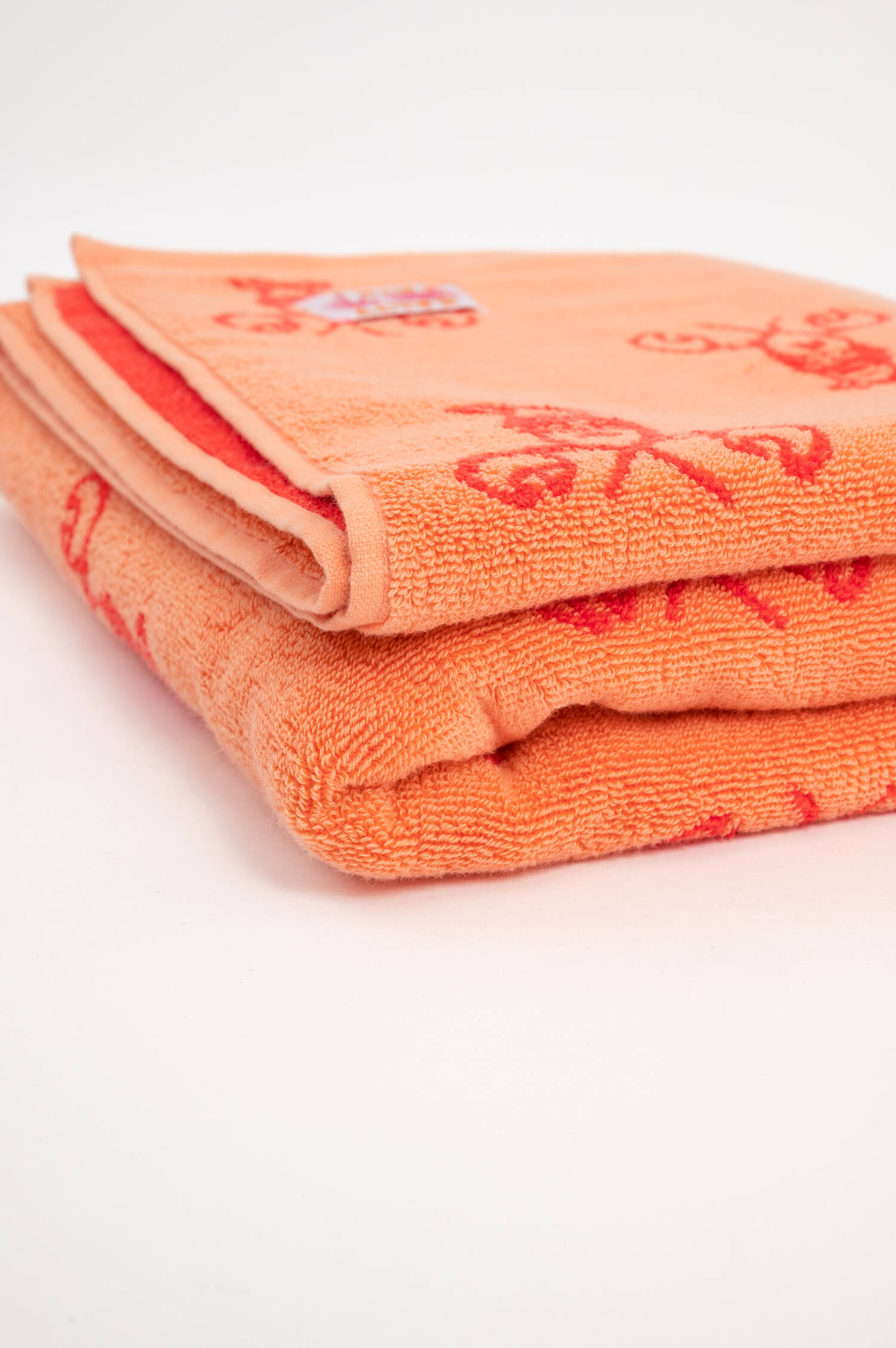 Frottee Strandtuch in Orange