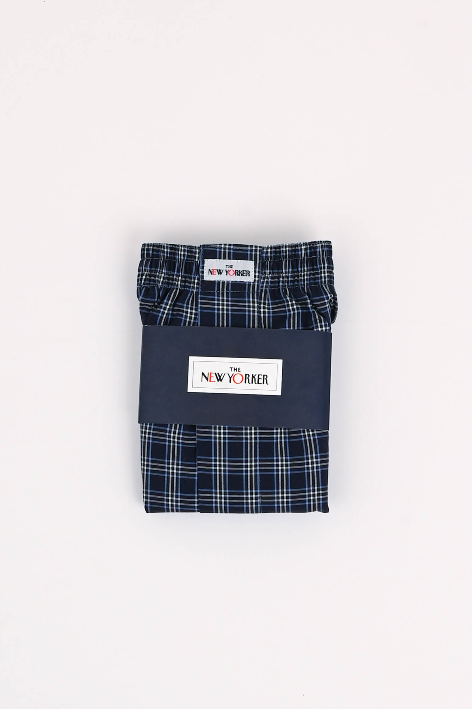 Boxershorts in Dunkelblau/Weiß karriert