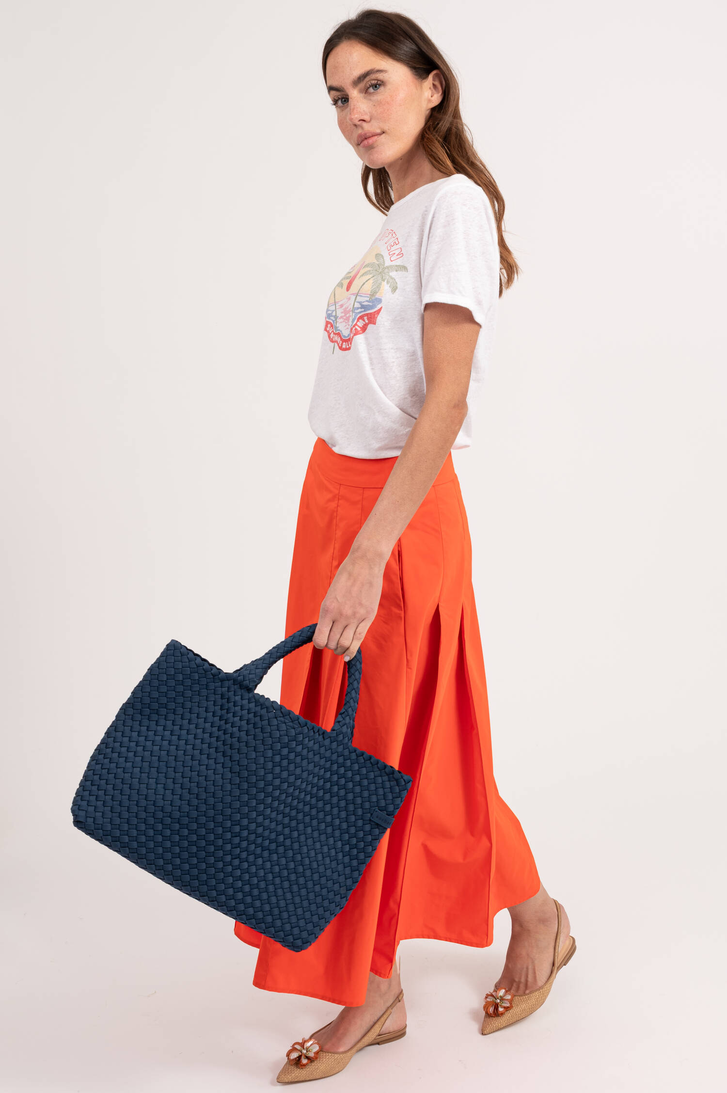 Neopren Tote Bag in Navy