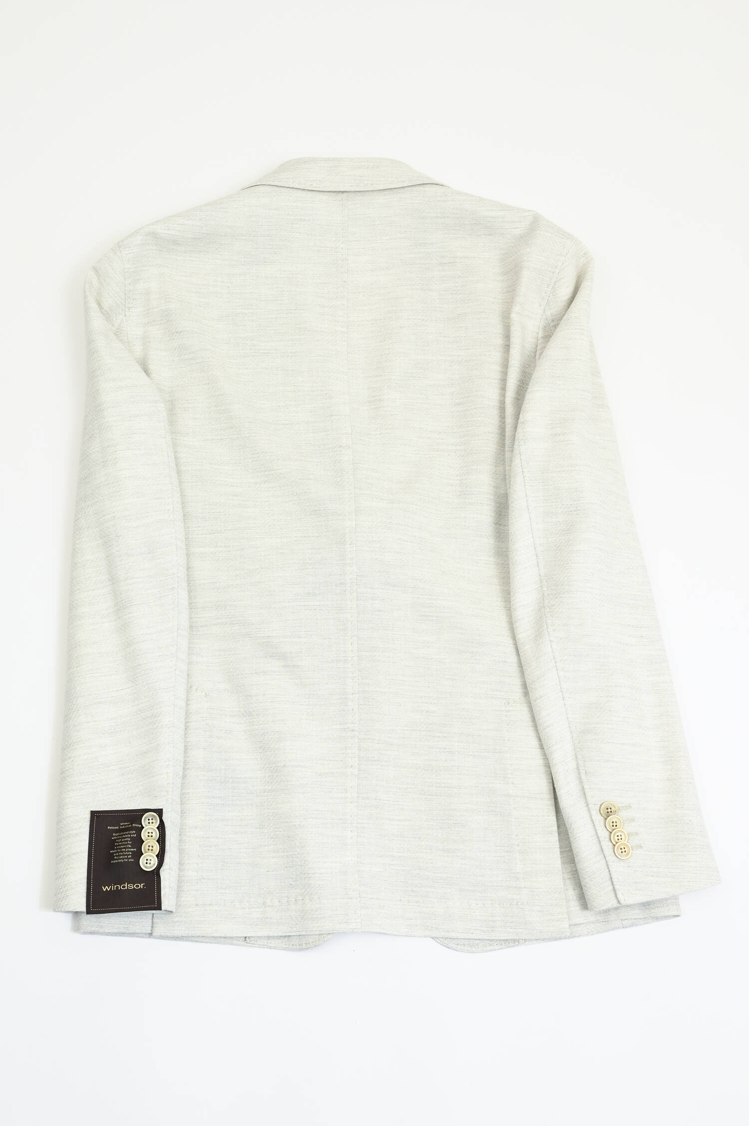 Strukturiertes Baumwoll-Sakko in Hellgrau/Natur Strukturiertes Baumwoll-Sakko in Hellgrau/Natur