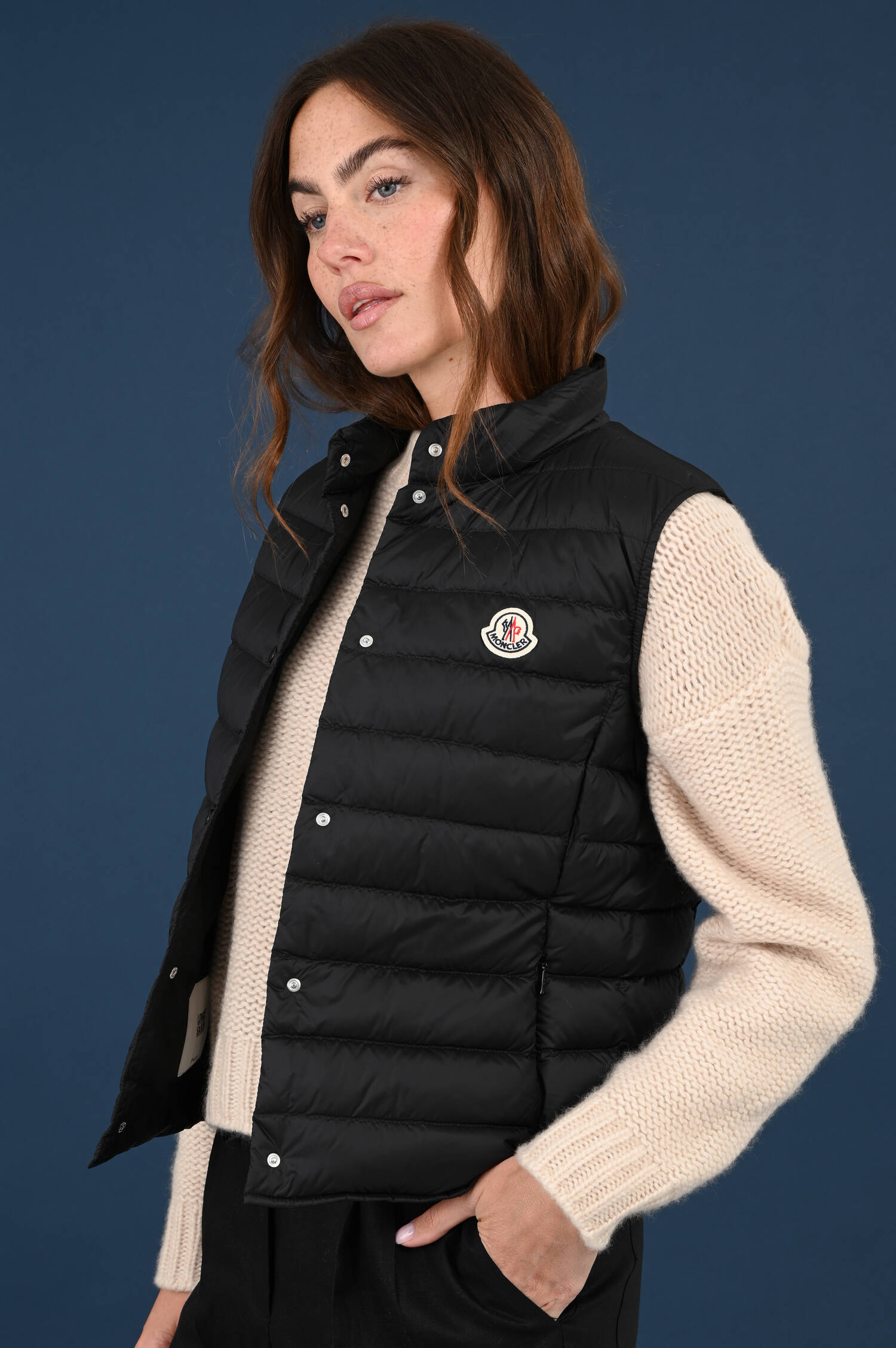 Daunengilet LIANE in Schwarz