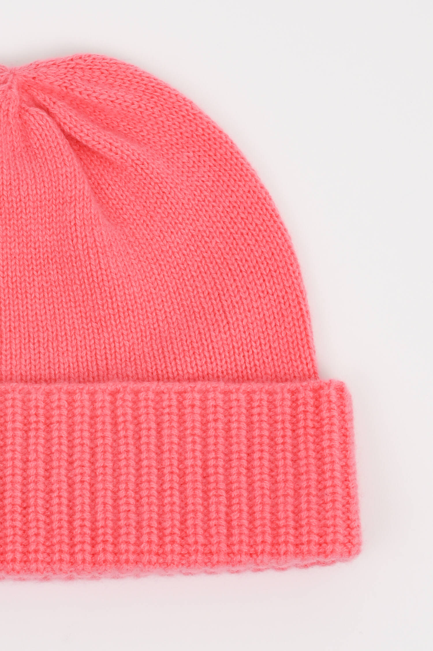 Cashmere Mütze in Korall