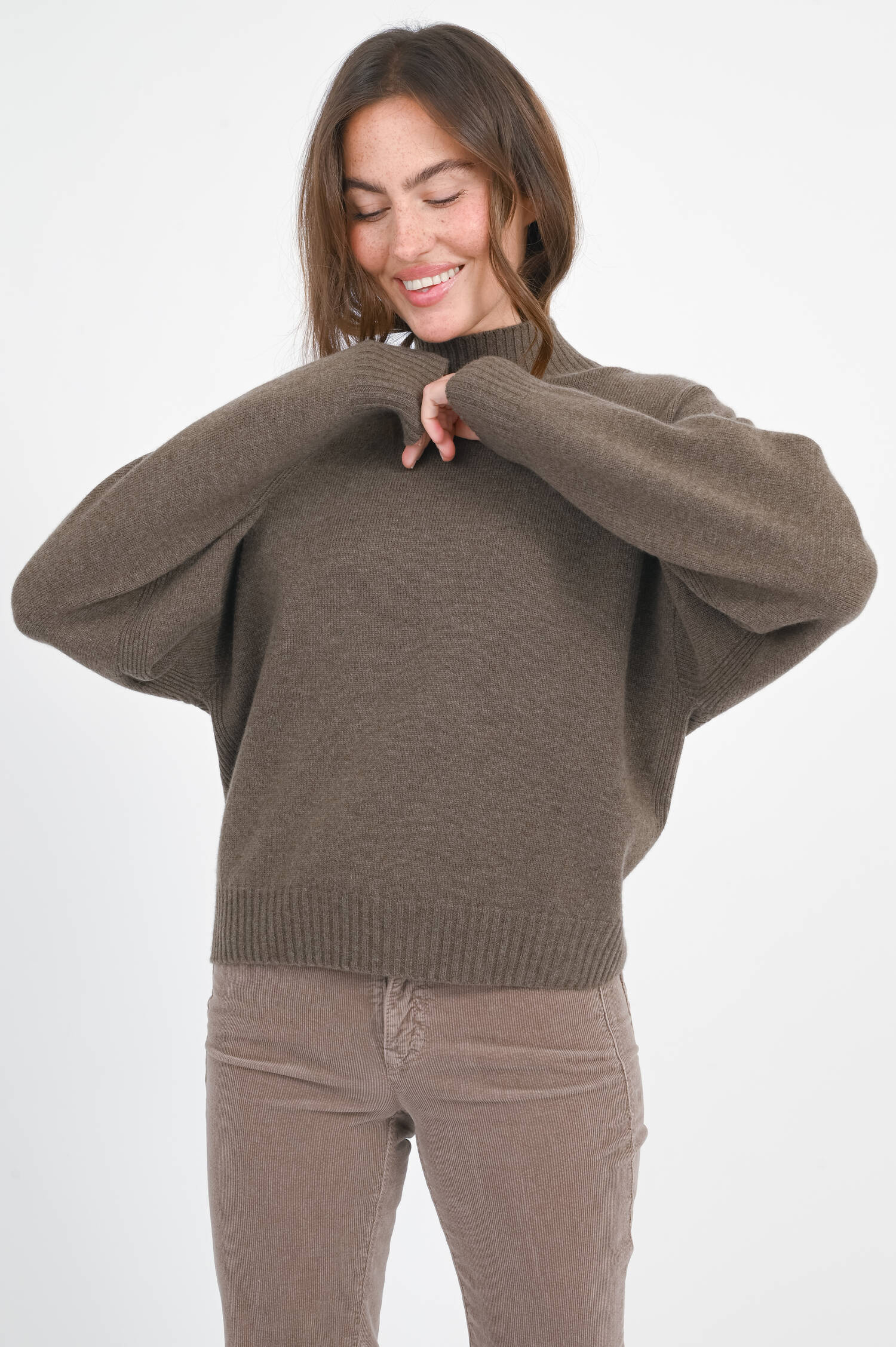 Pullover aus Cashmere in Cacao