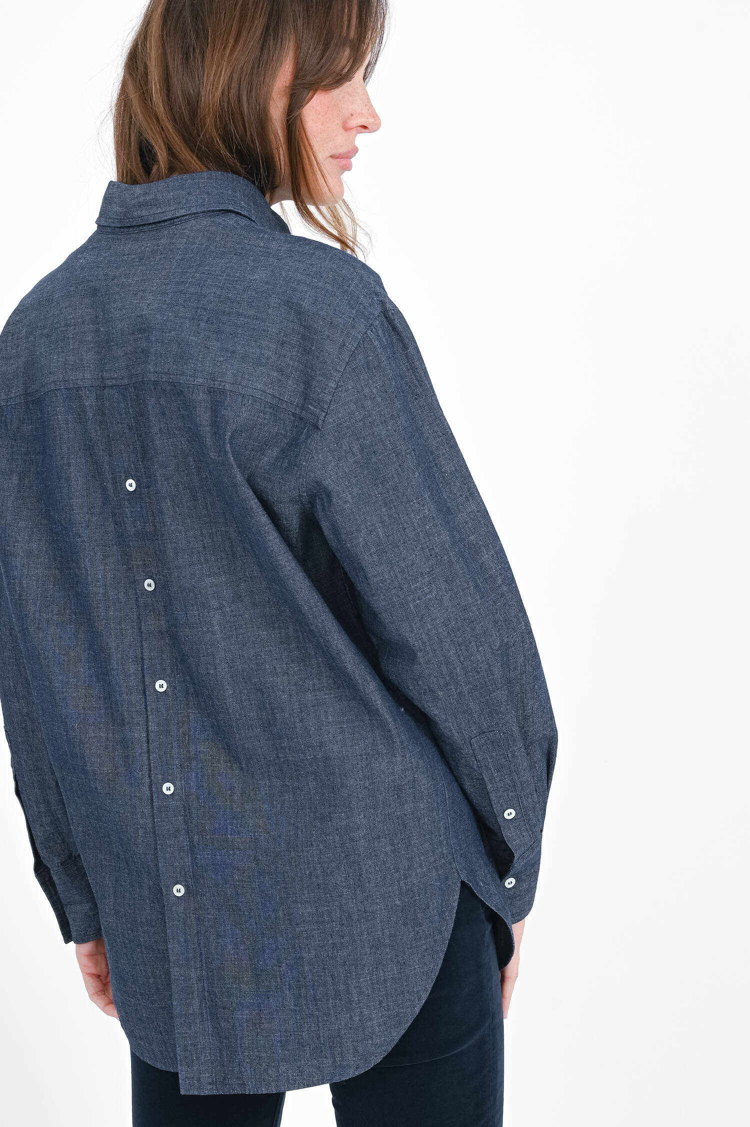 Bluse NANCYD im Denim-Look in Indigo Bluse NANCYD im Denim-Look in Indigo