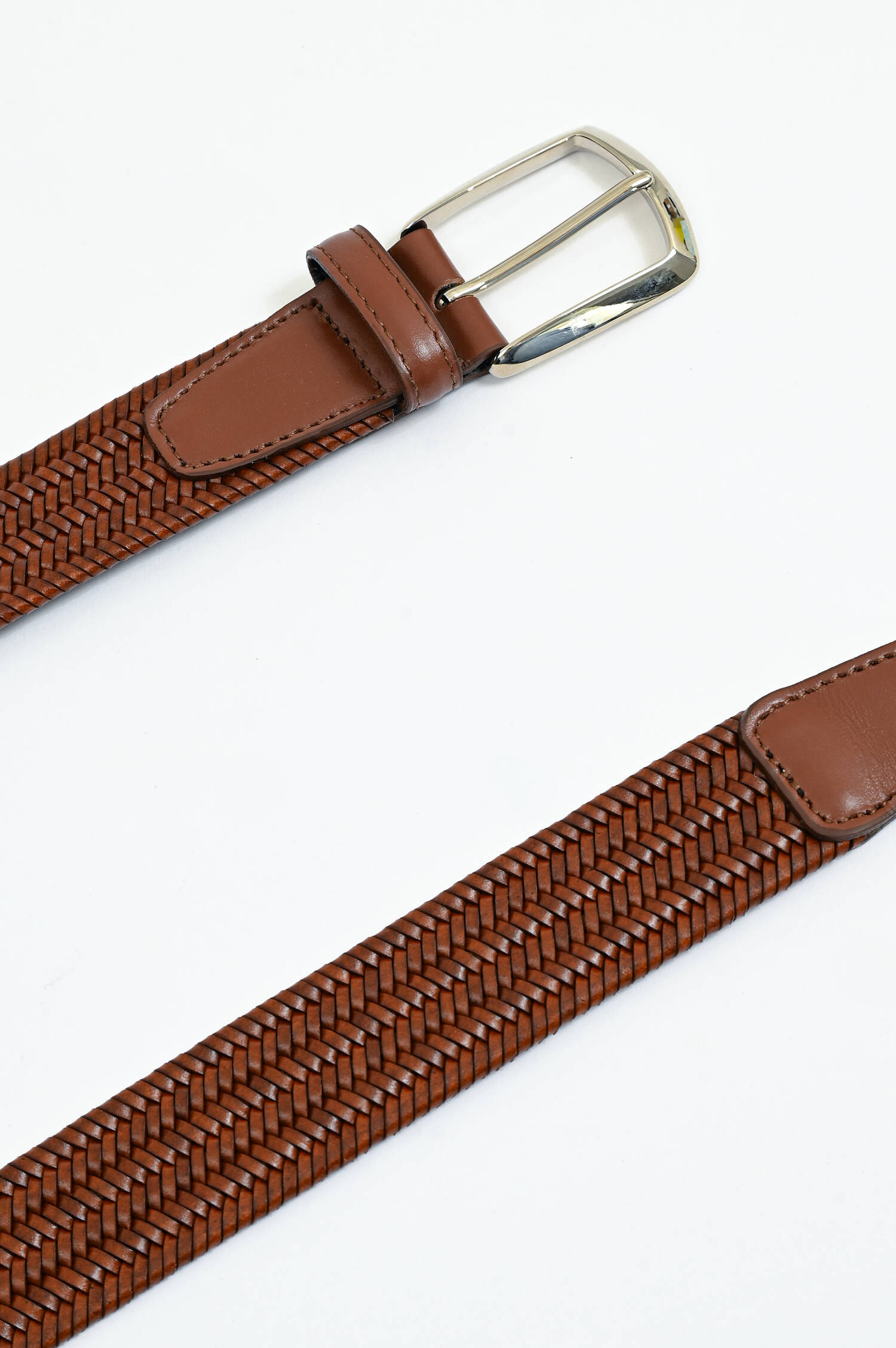 Flechtgürtel in Cognac