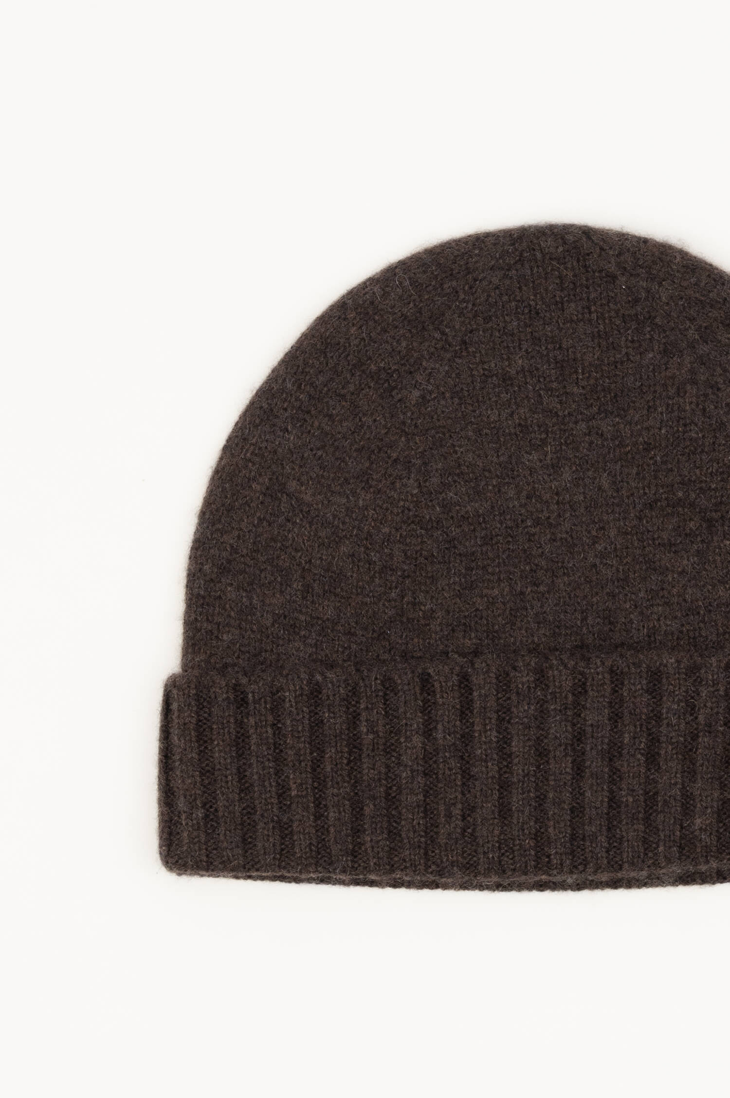 Cashmere-Beanie in Braun