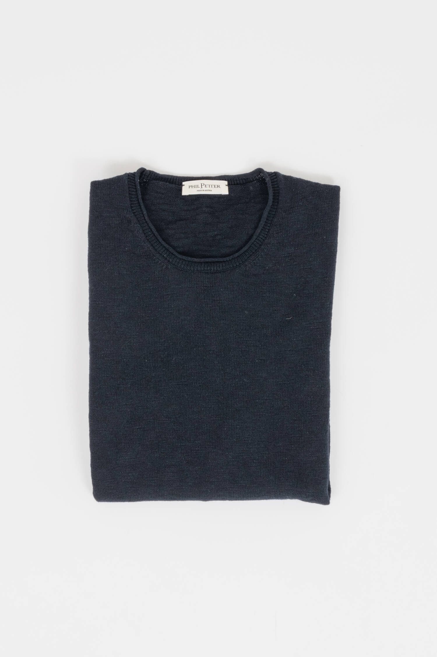 Strick T-Shirt in Navy