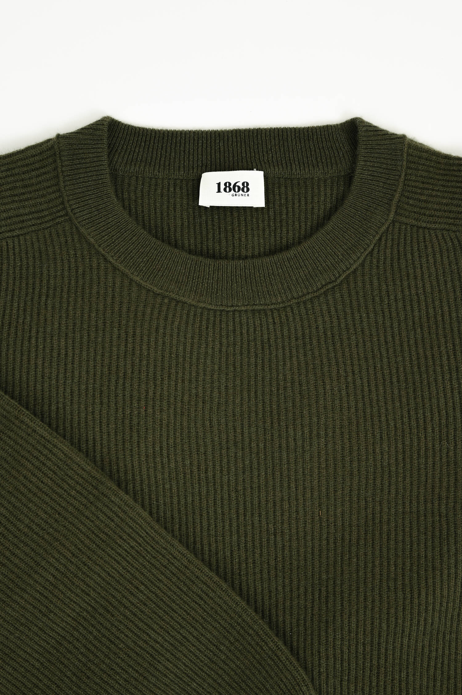 Pullover aus Woll-Cashmere-Mix  in Oliv