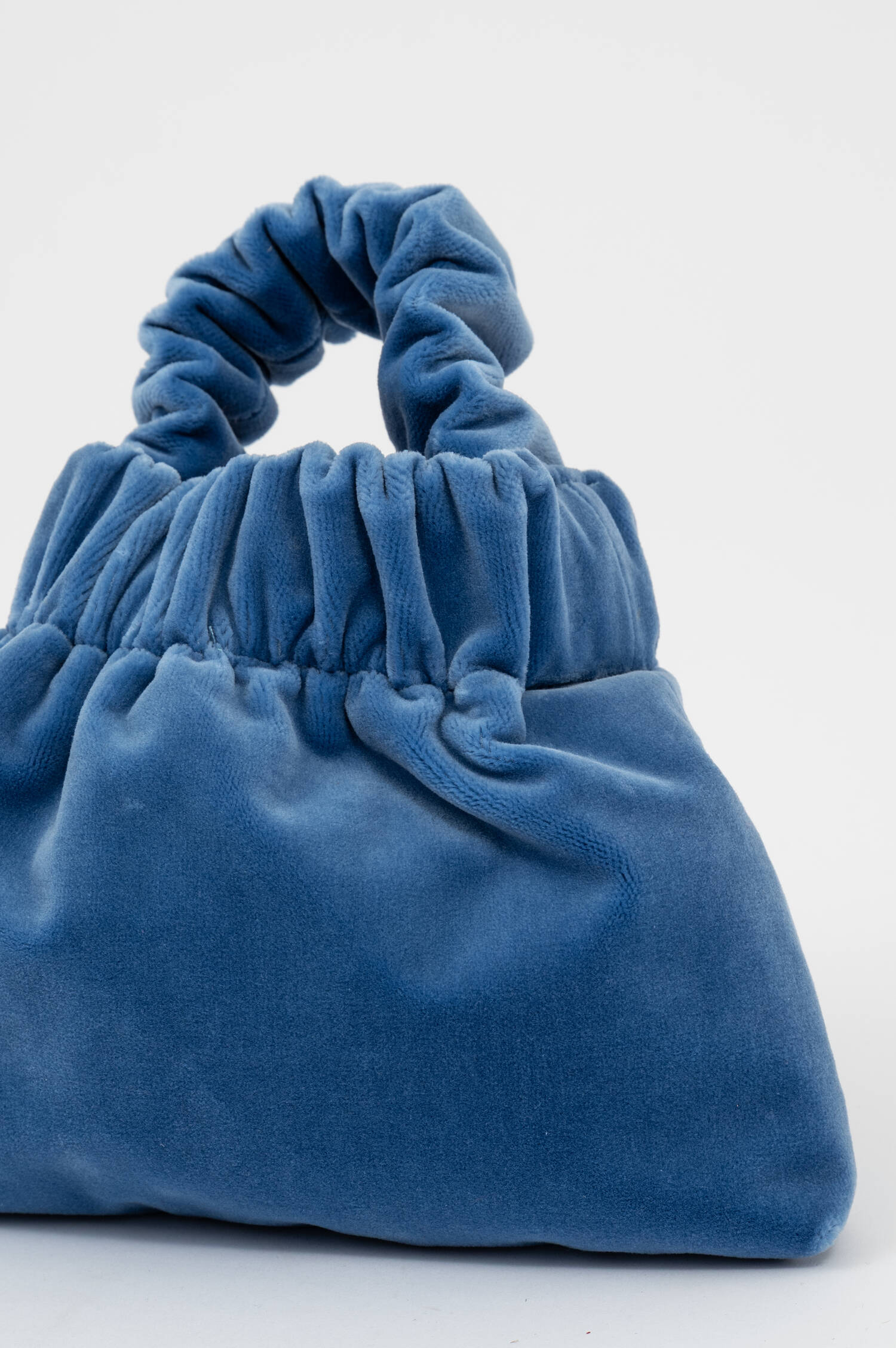 Samt Plush Bag in Blau