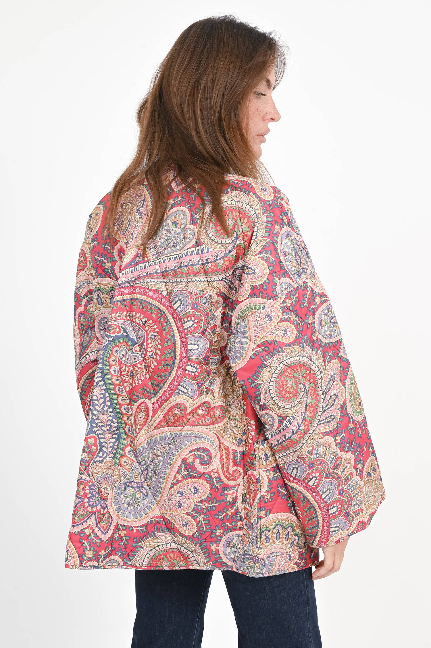 Wende-Steppjacke in Multicolor/Blau