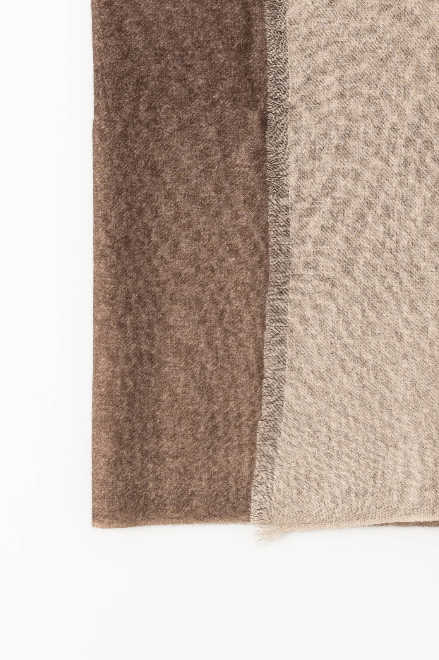 Cashmere-Schal in Braun/Beige meliert