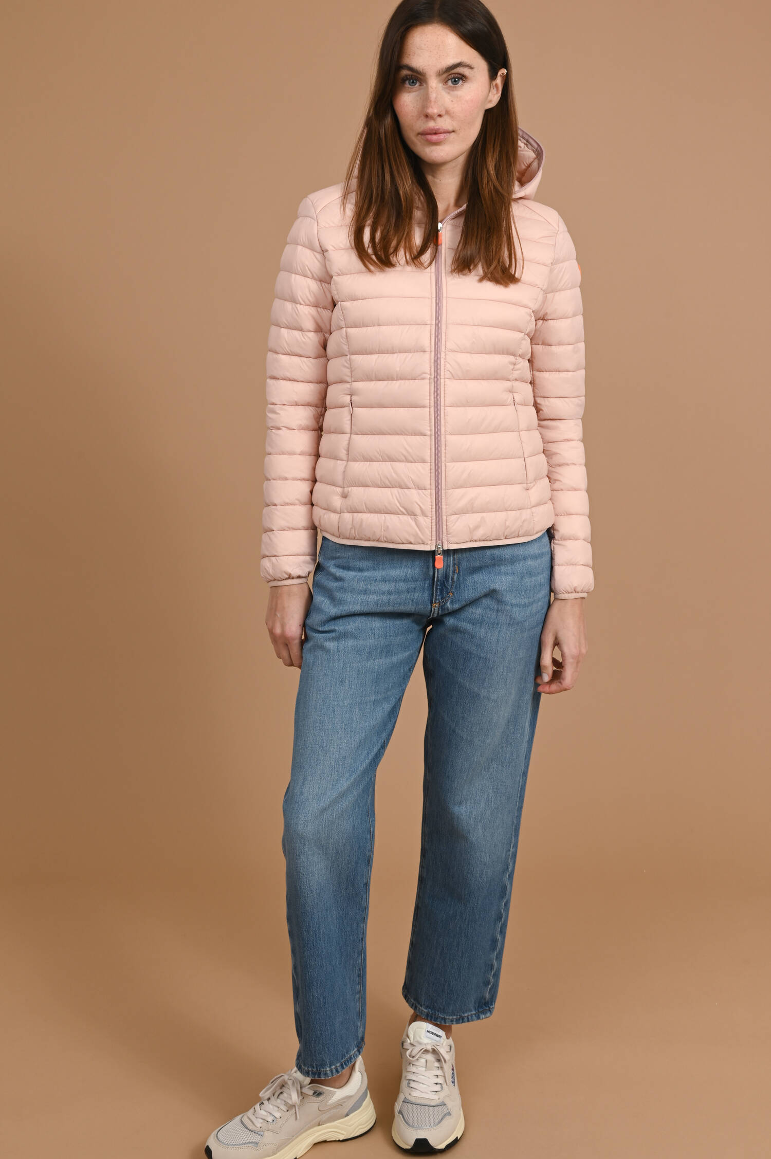 Steppjacke DAISY mit Kapuze in Blush Pink