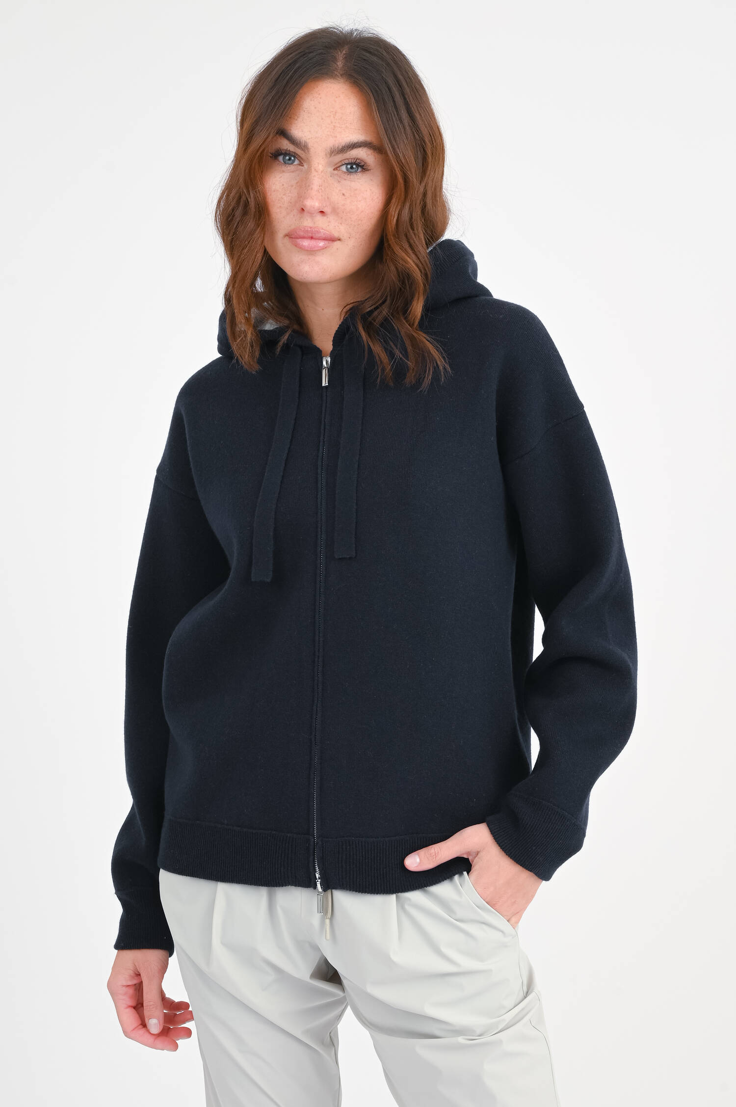 Strickjacke in Dunkelblau/Grau Strickjacke in Dunkelblau/Grau