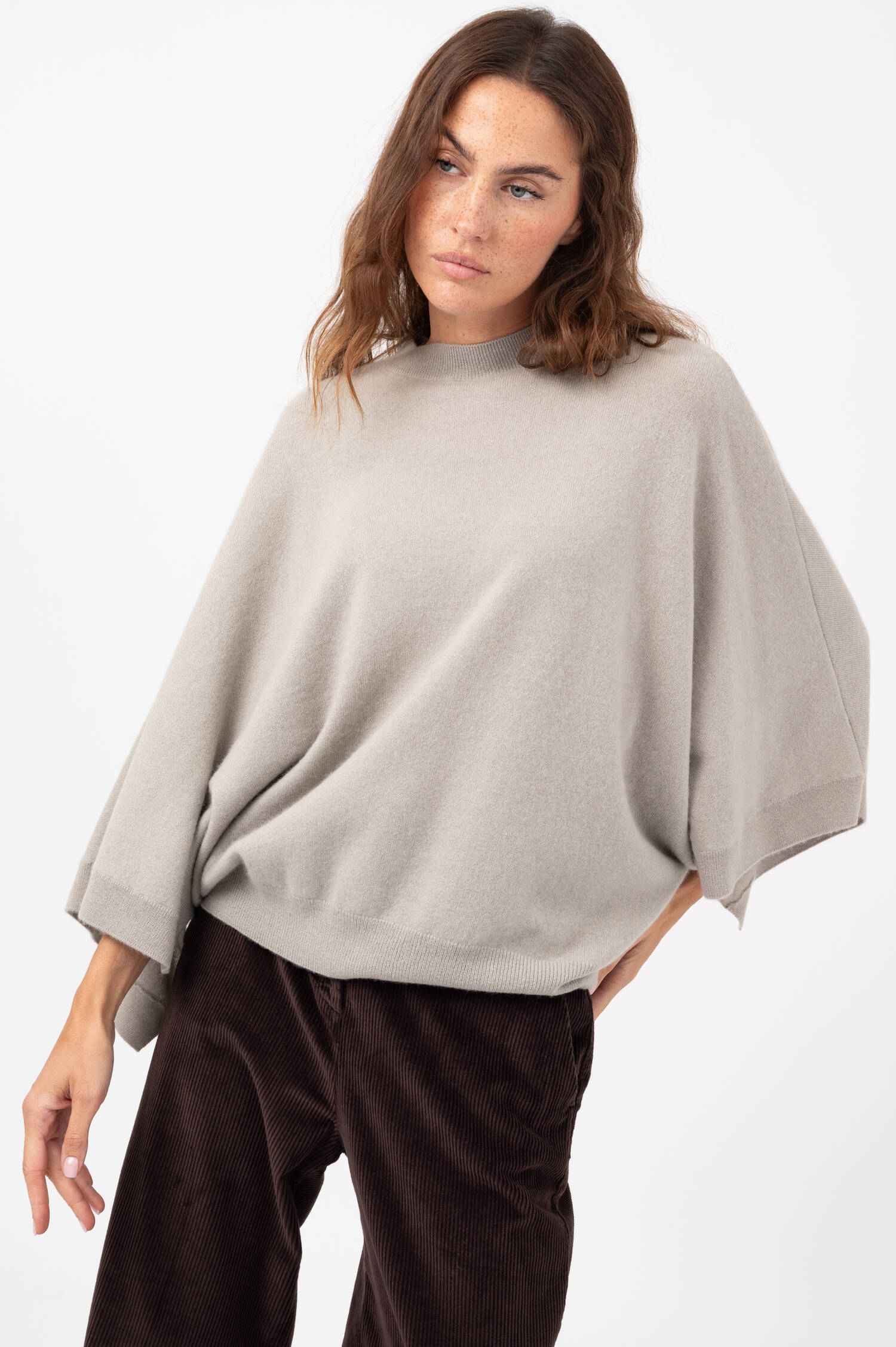 Cashmere Pullover KAJA in Greige Cashmere Pullover KAJA in Greige