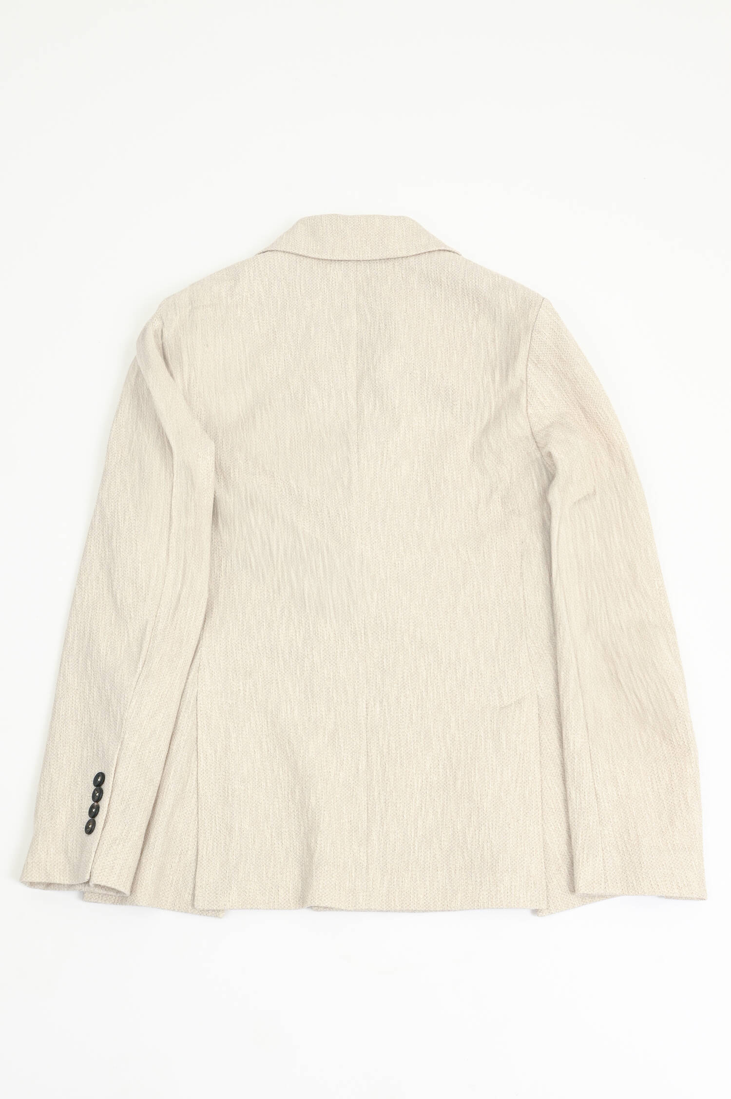 Doppelreiher Sakko aus Baumwolle in Natur