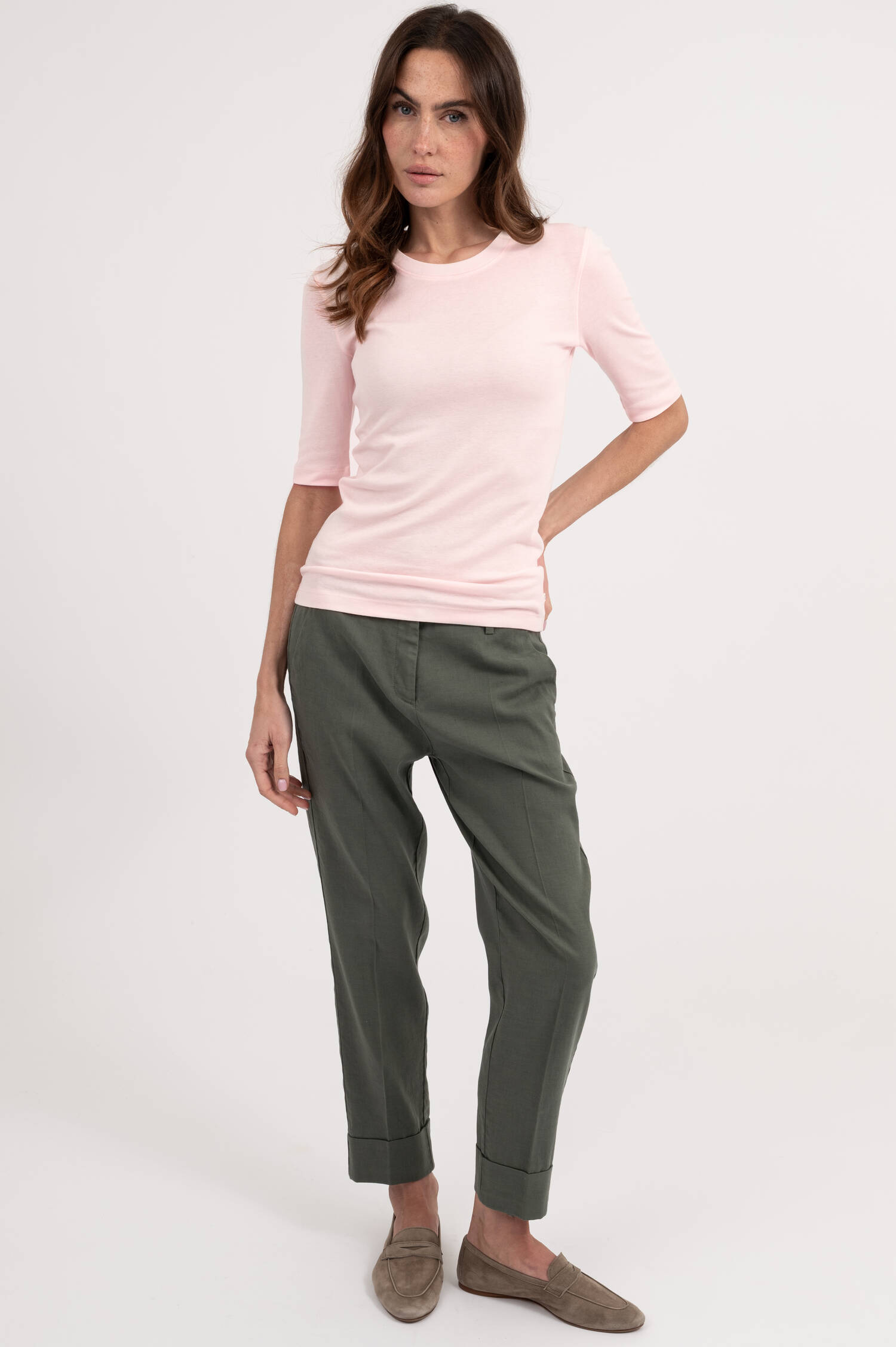 Weiches Basic Shirt in Rosa