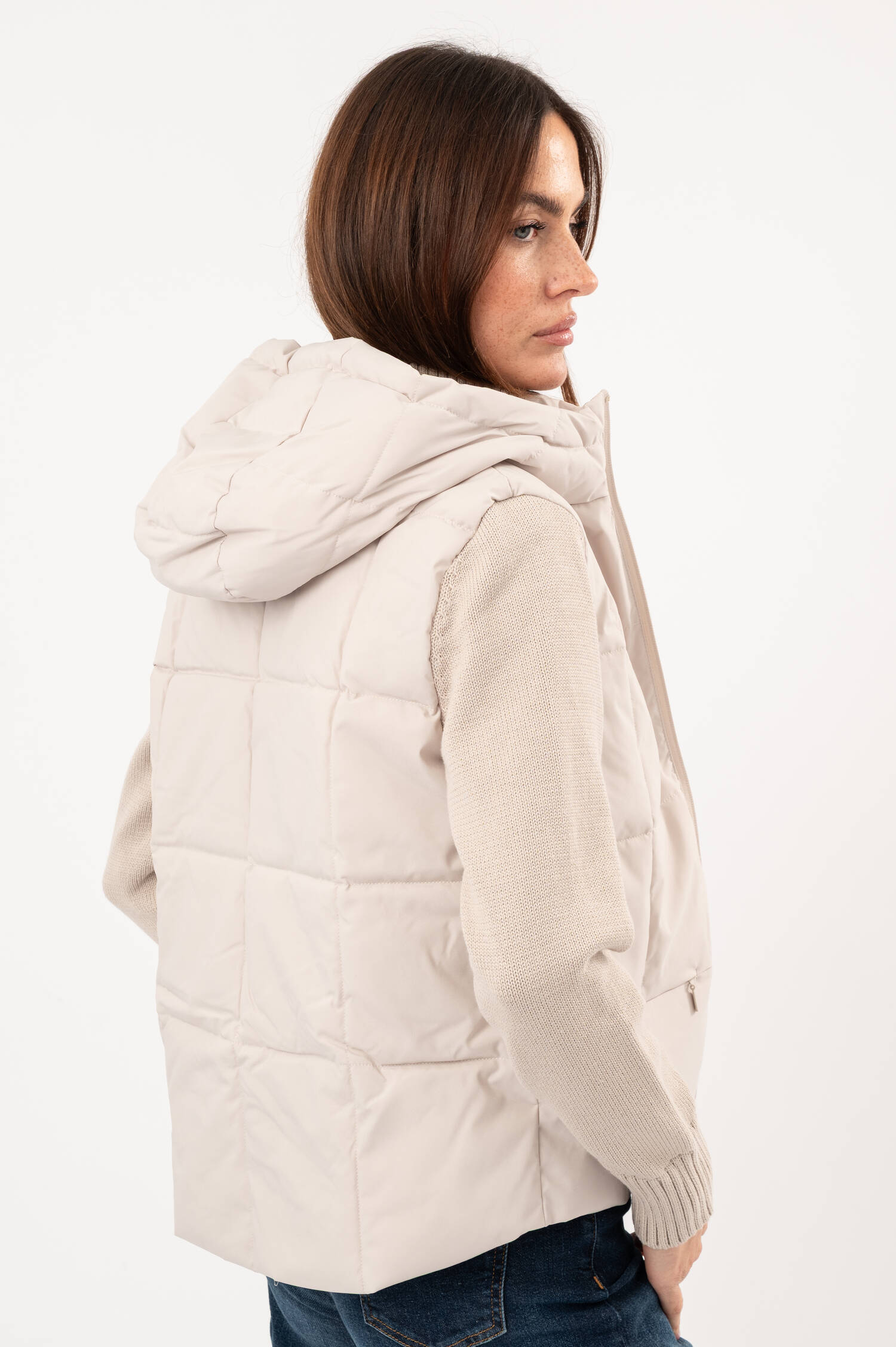 Hybridjacke DENI in Beige