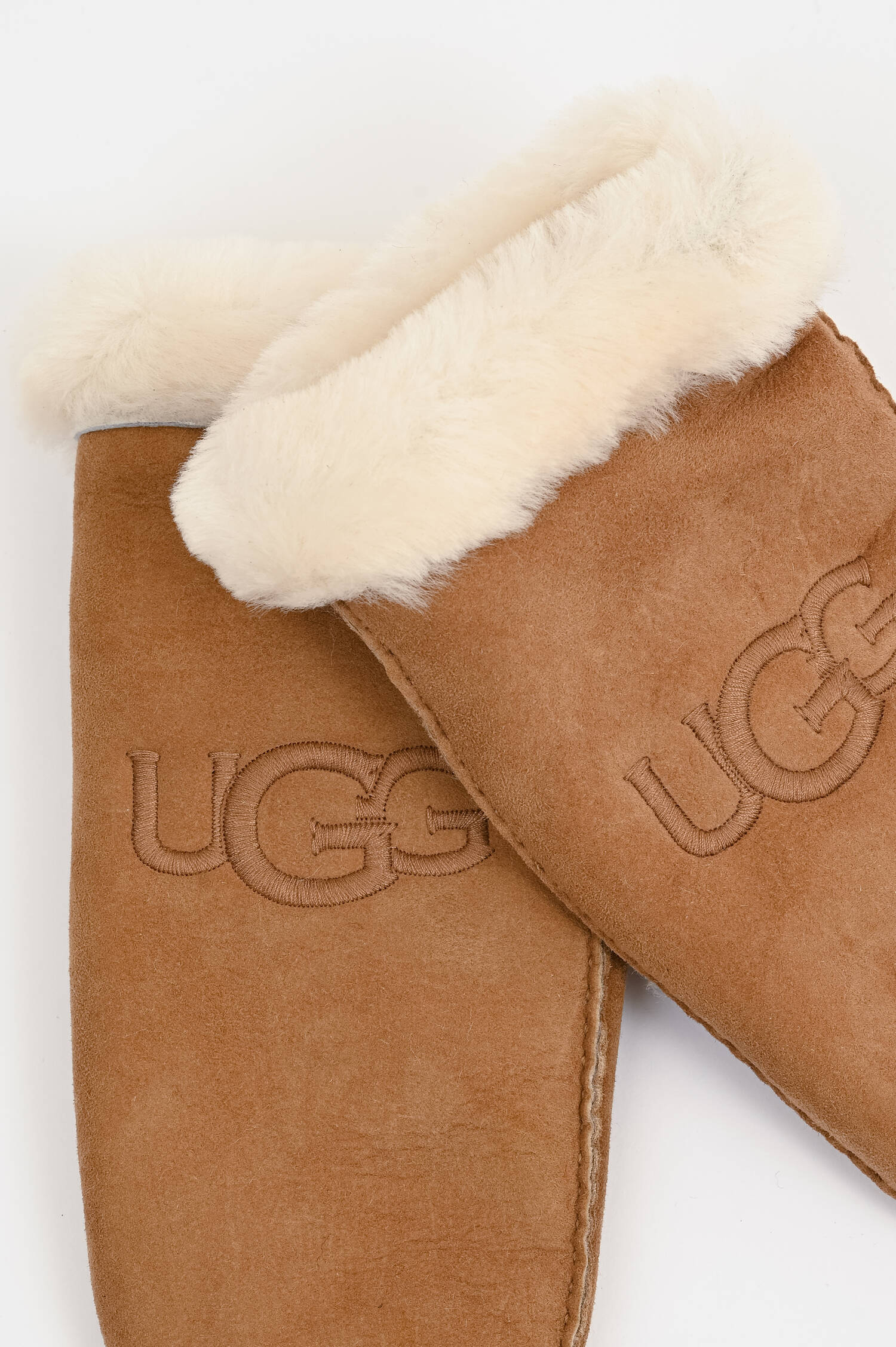 Lammfell Fäustlinge SHEARLING in Chestnut 
