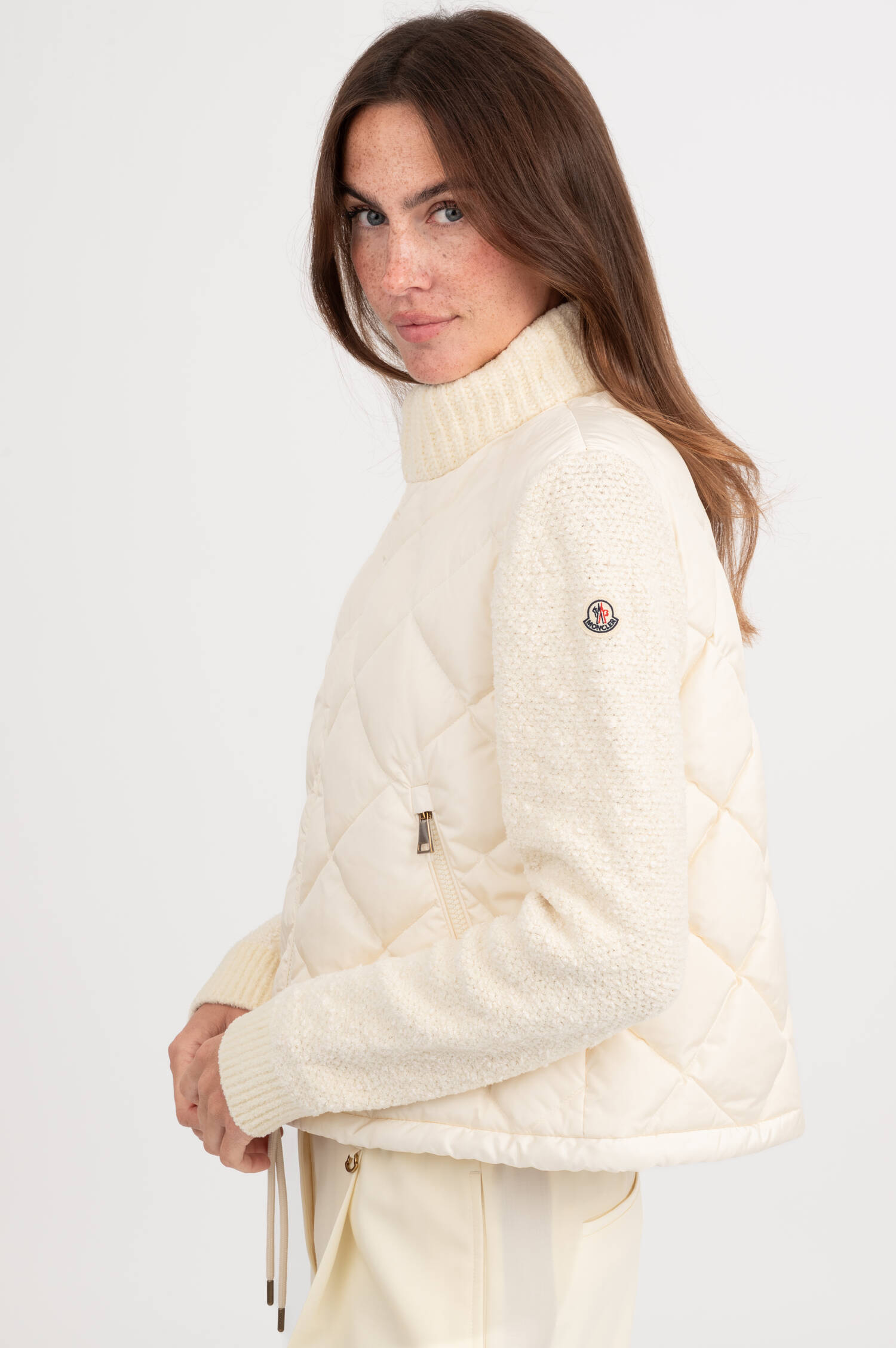 Hybrid Jacke in Creme Hybrid Jacke in Creme