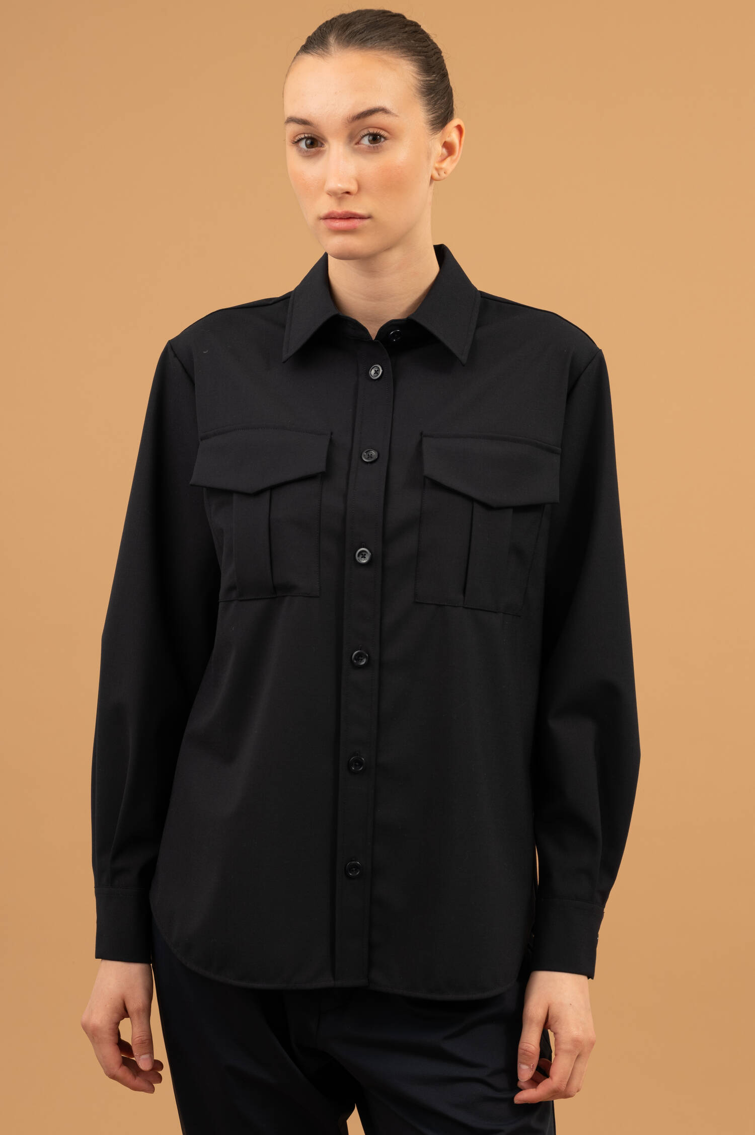 Overshirt in Navyblau