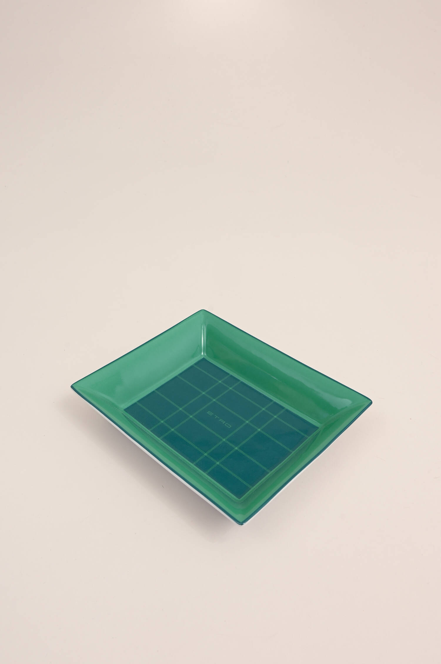 Dekoratives Tablett in Türkis/Blau