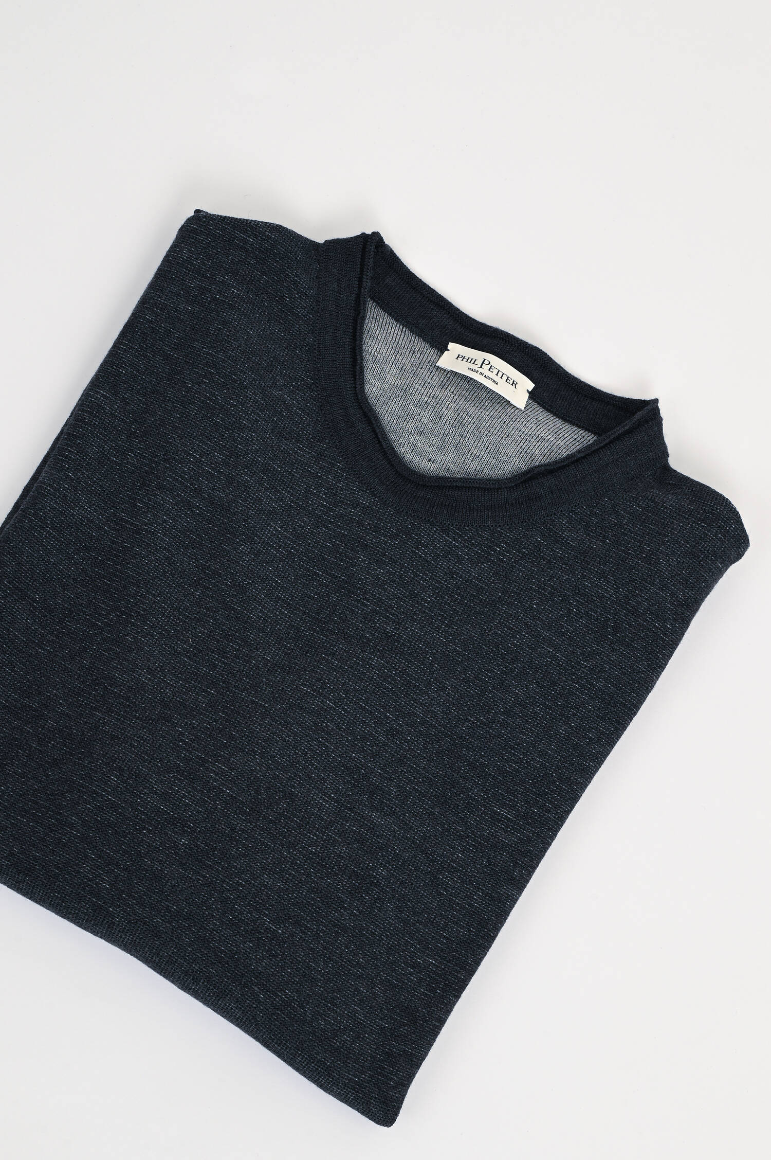 Pullover aus Woll-Mix in Navy