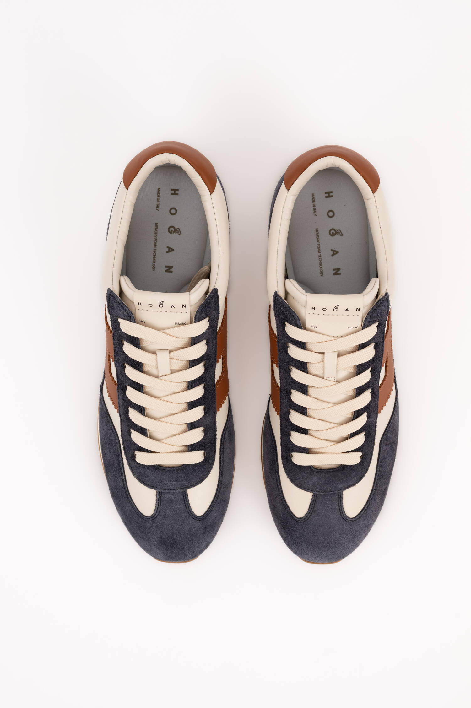 Sneaker ATHLETIC in Blau/Braun/Weiß