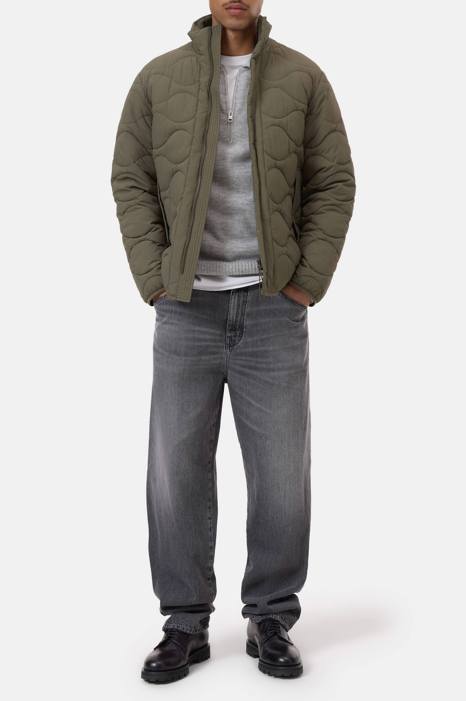 Steppjacke in Forest Green