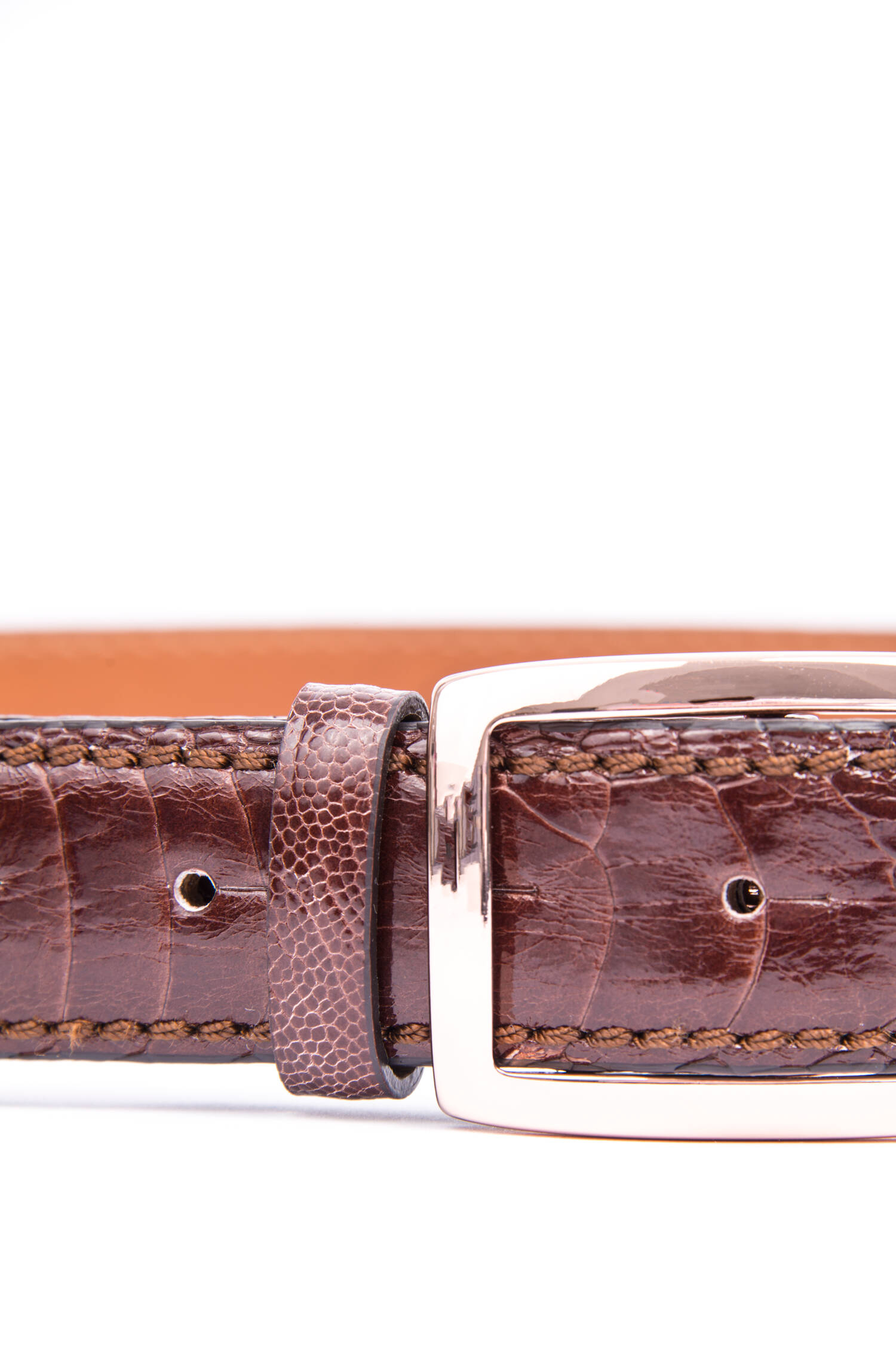 Gürtel mit Kroko-Optik in Cognac Gürtel mit Kroko-Optik in Cognac