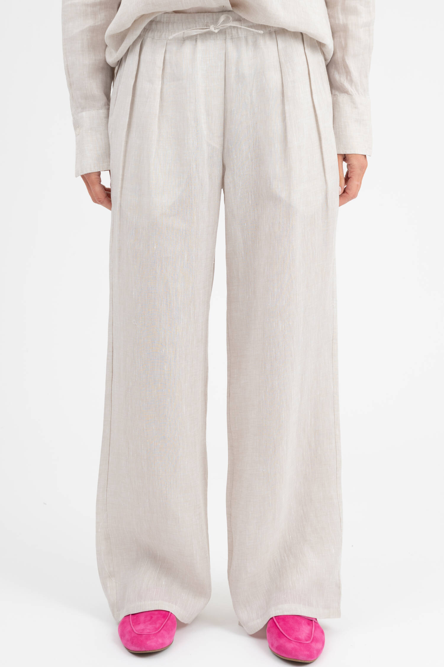 Leinenhose in Beige Leinenhose in Beige