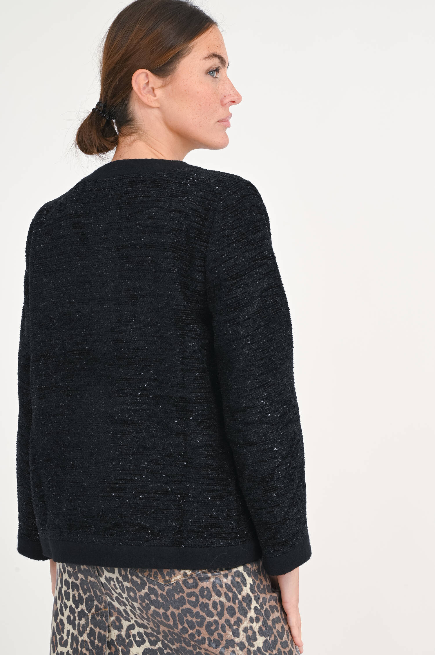Tweedjacke LYDIA in Schwarz