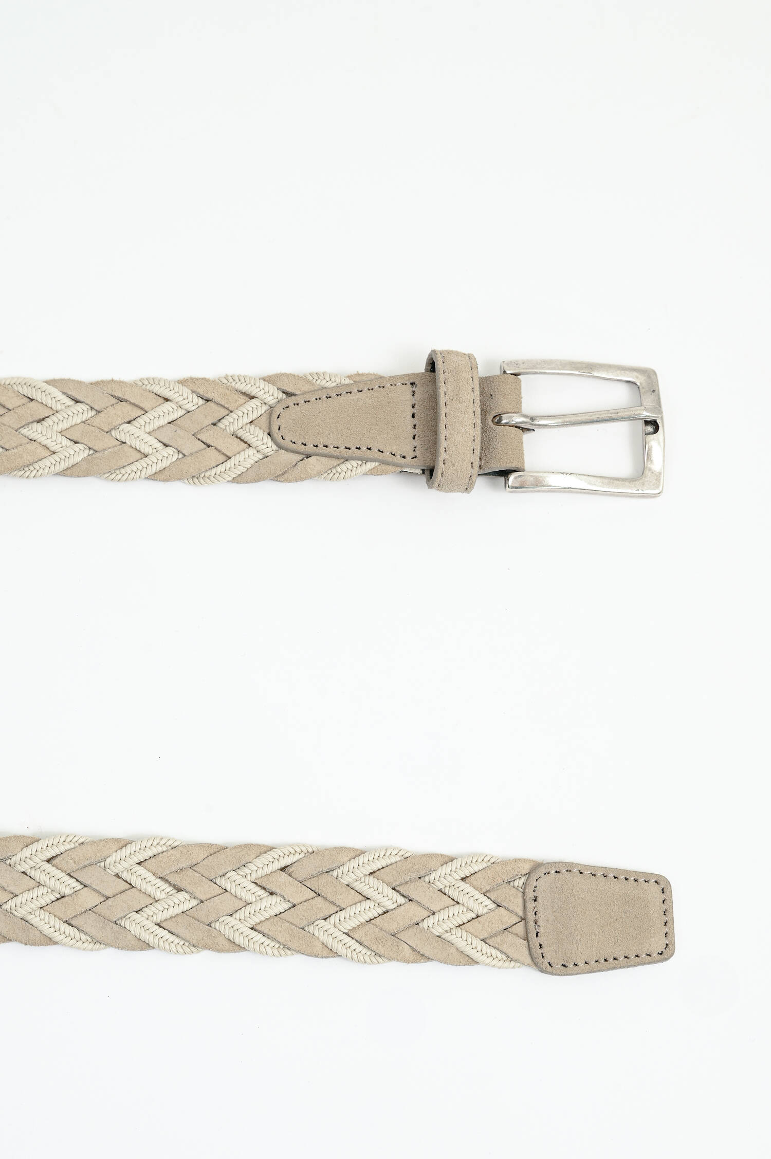 Geflochtener Gürtel in Beige/Creme