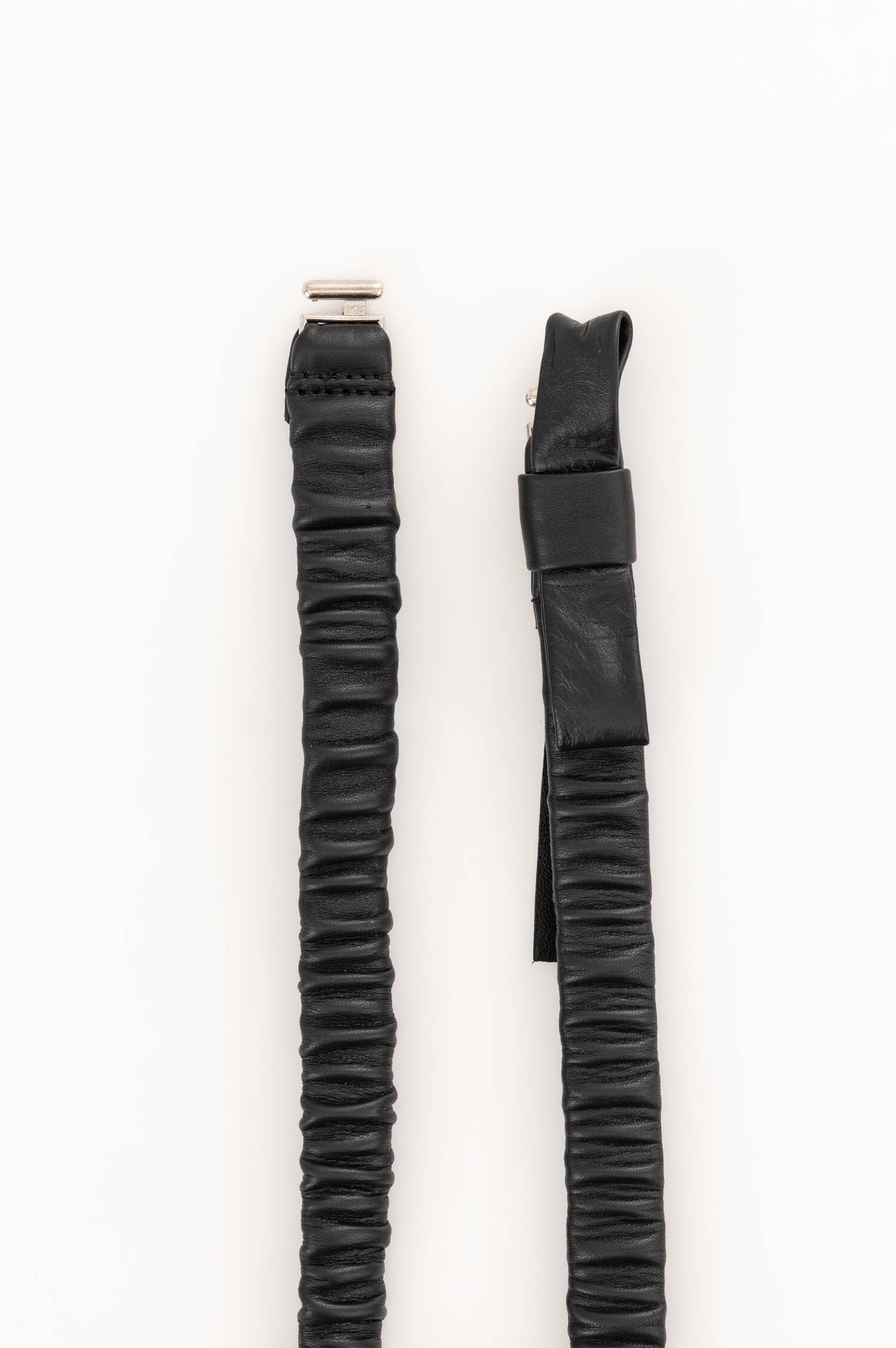 Nappaledergürtel in Schwarz