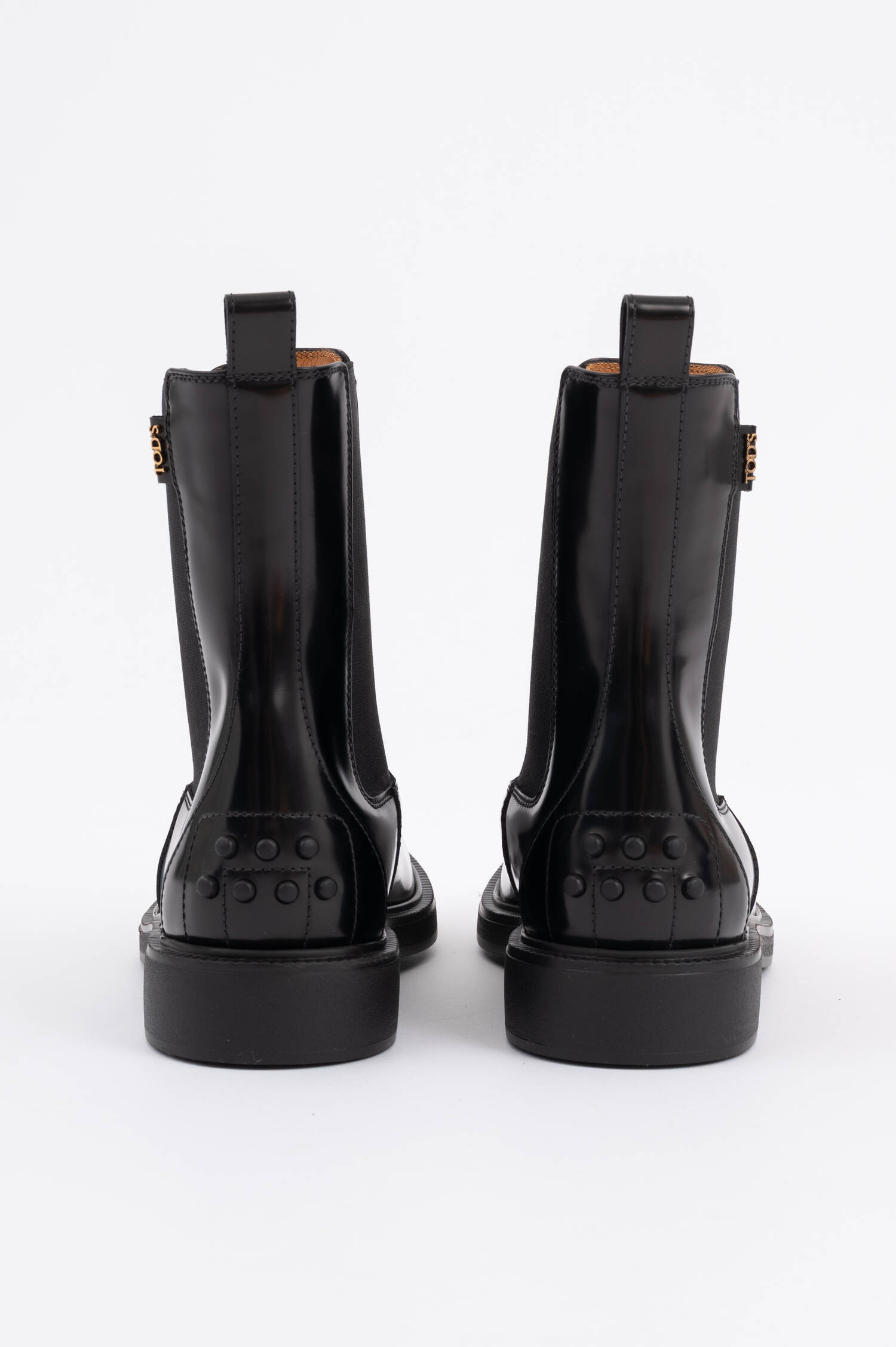 Leder Stiefeletten in Schwarz Leder Stiefeletten in Schwarz