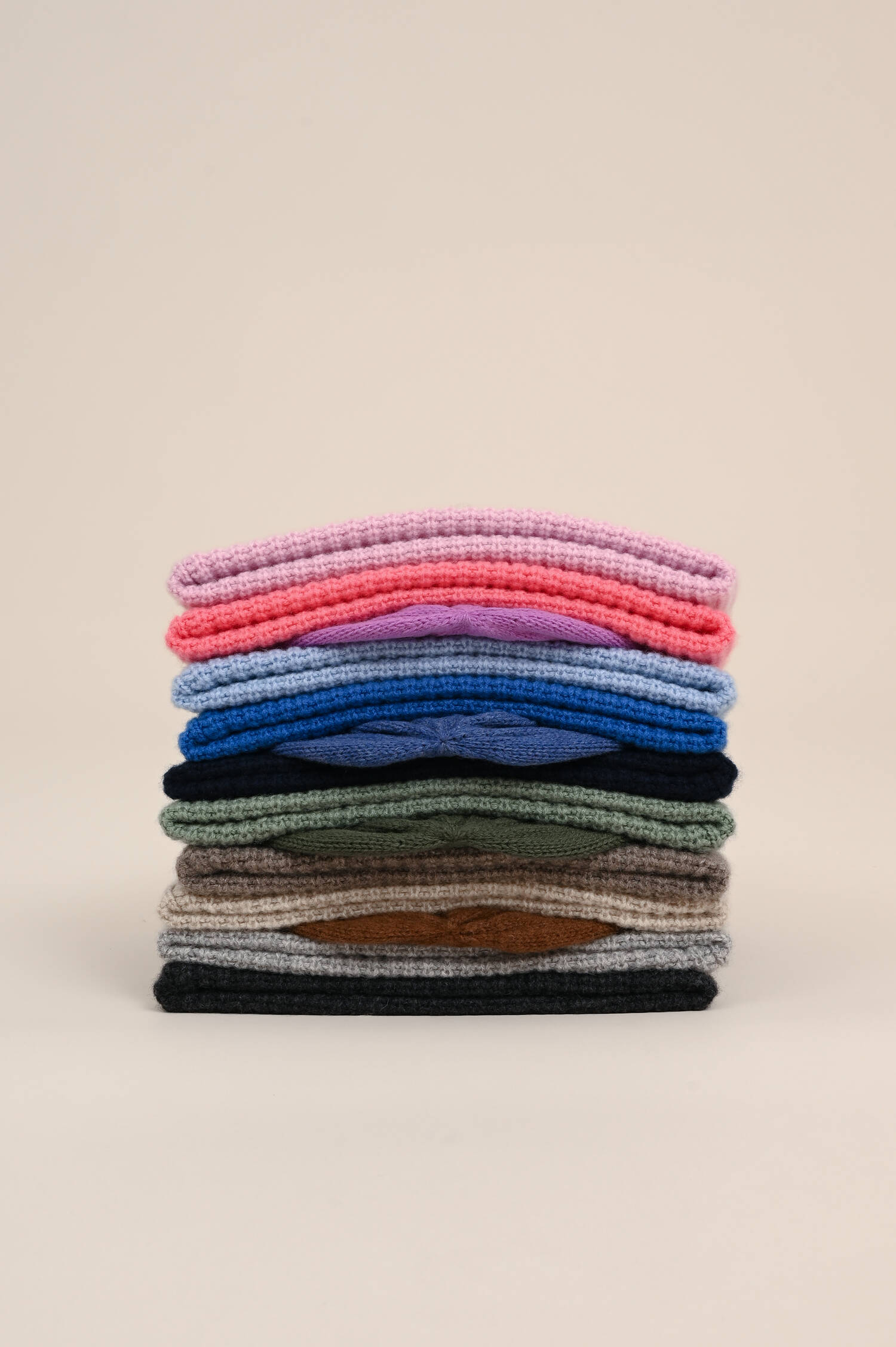 Cashmere Mütze in Korall