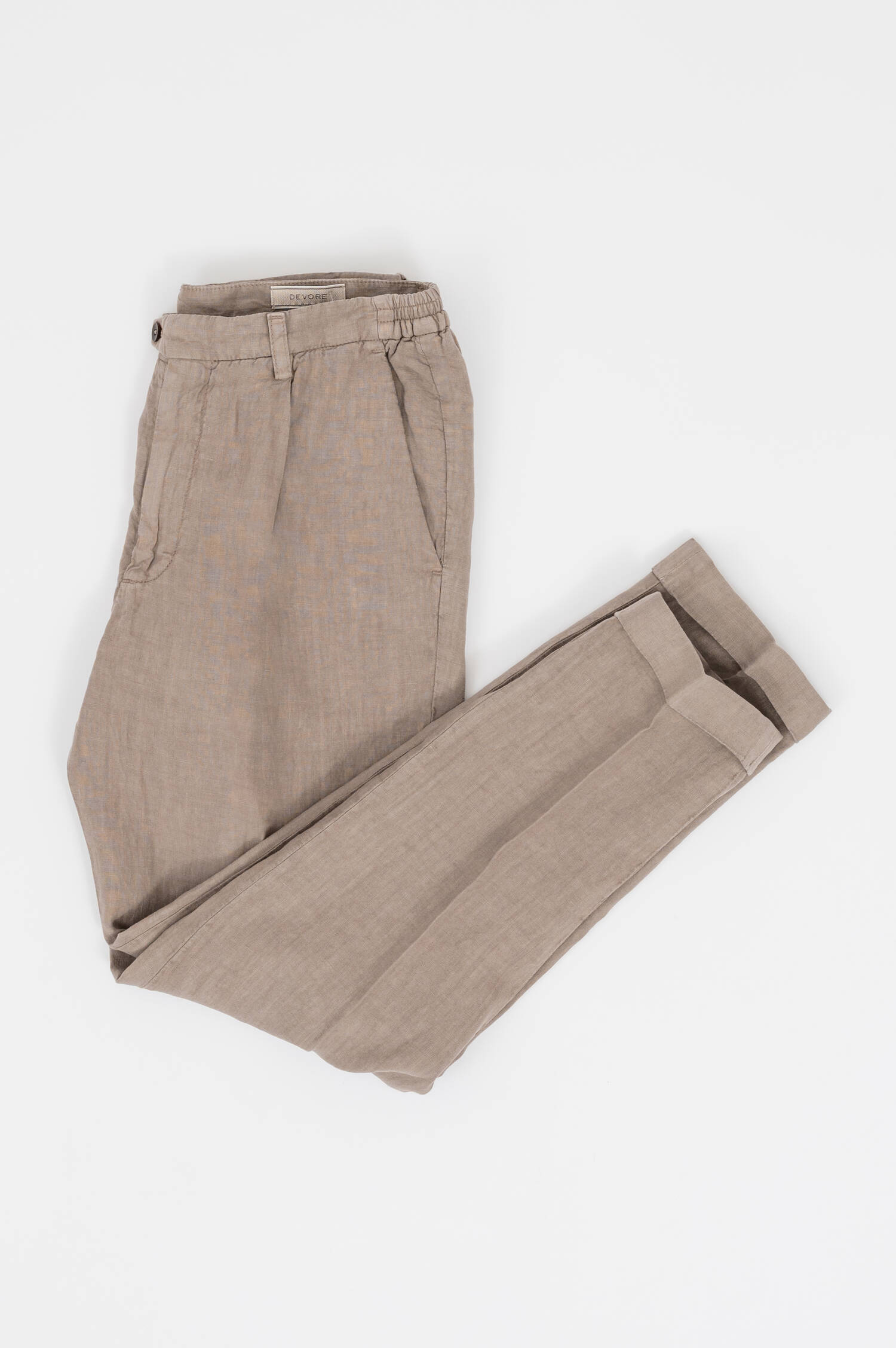 Leinenhose in Taupe