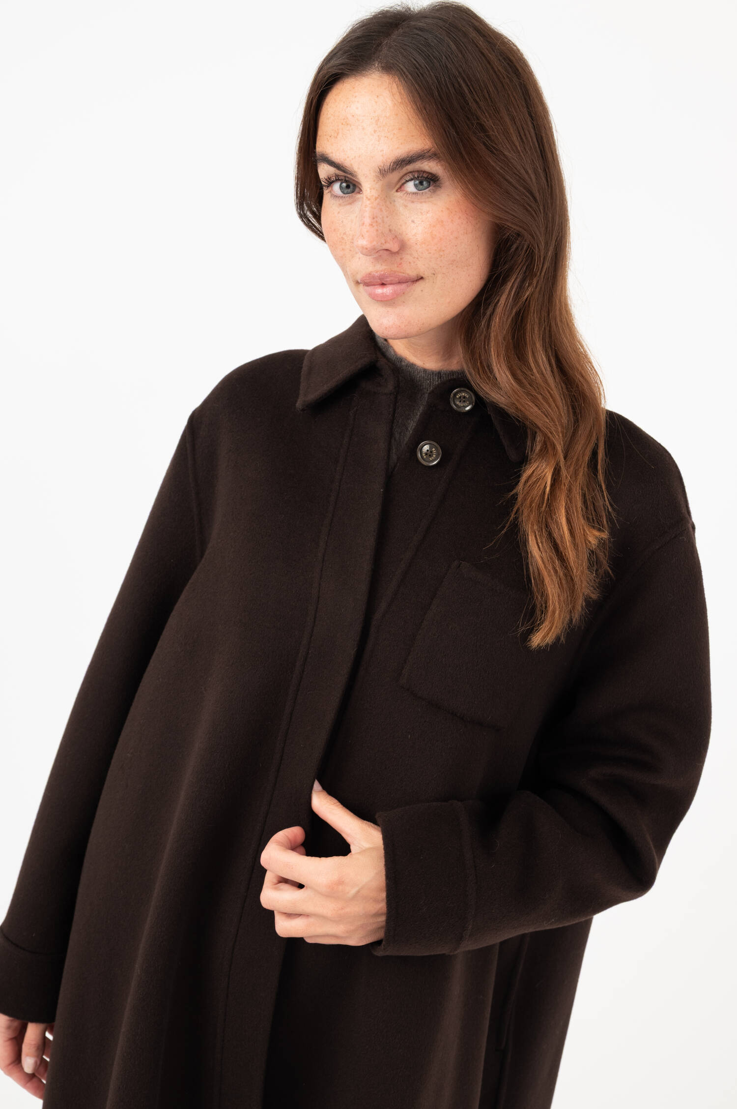 Woll-Cashmere-Mantel TORONTO in Braun Woll-Cashmere-Mantel TORONTO in Braun