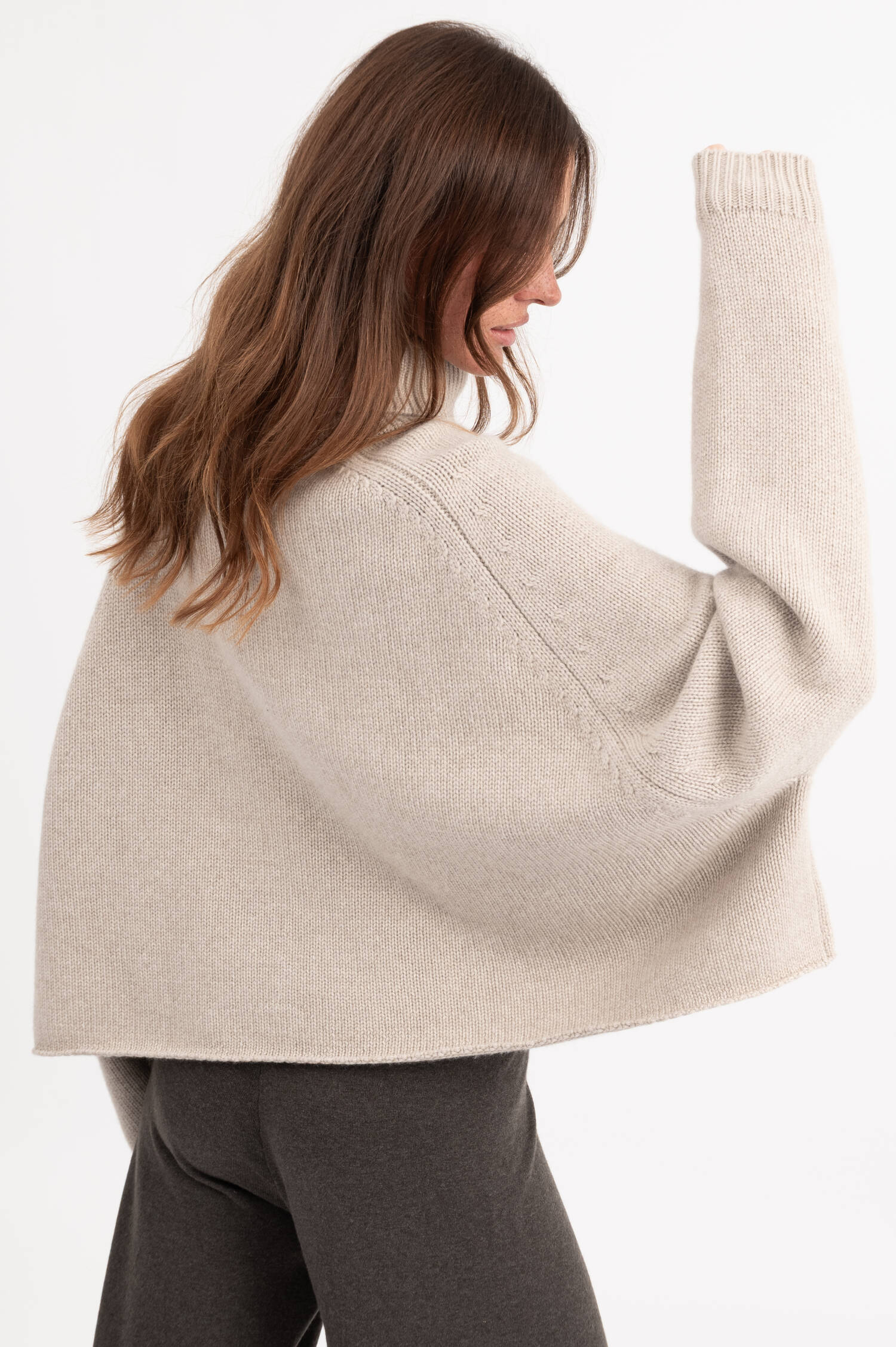 Cashmere-Rollkragen CATHIE in Beige Cashmere-Rollkragen CATHIE in Beige