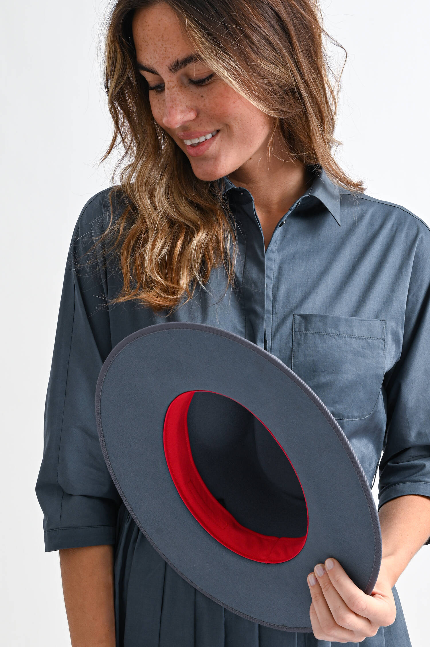 Hut THALASSOPHILE in Taubenblau Hut THALASSOPHILE in Taubenblau